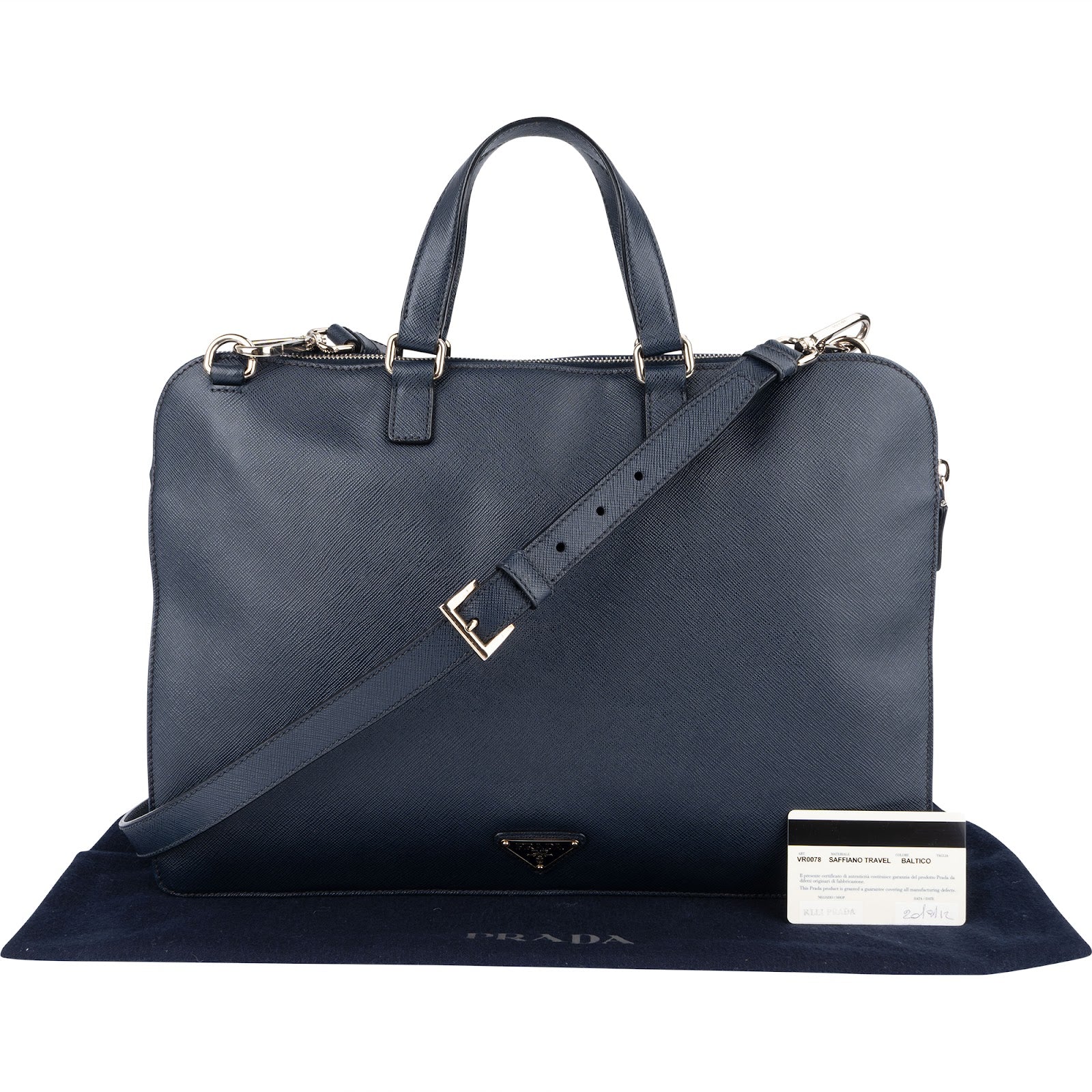 Prada Saffiano Leather Business Tasche
