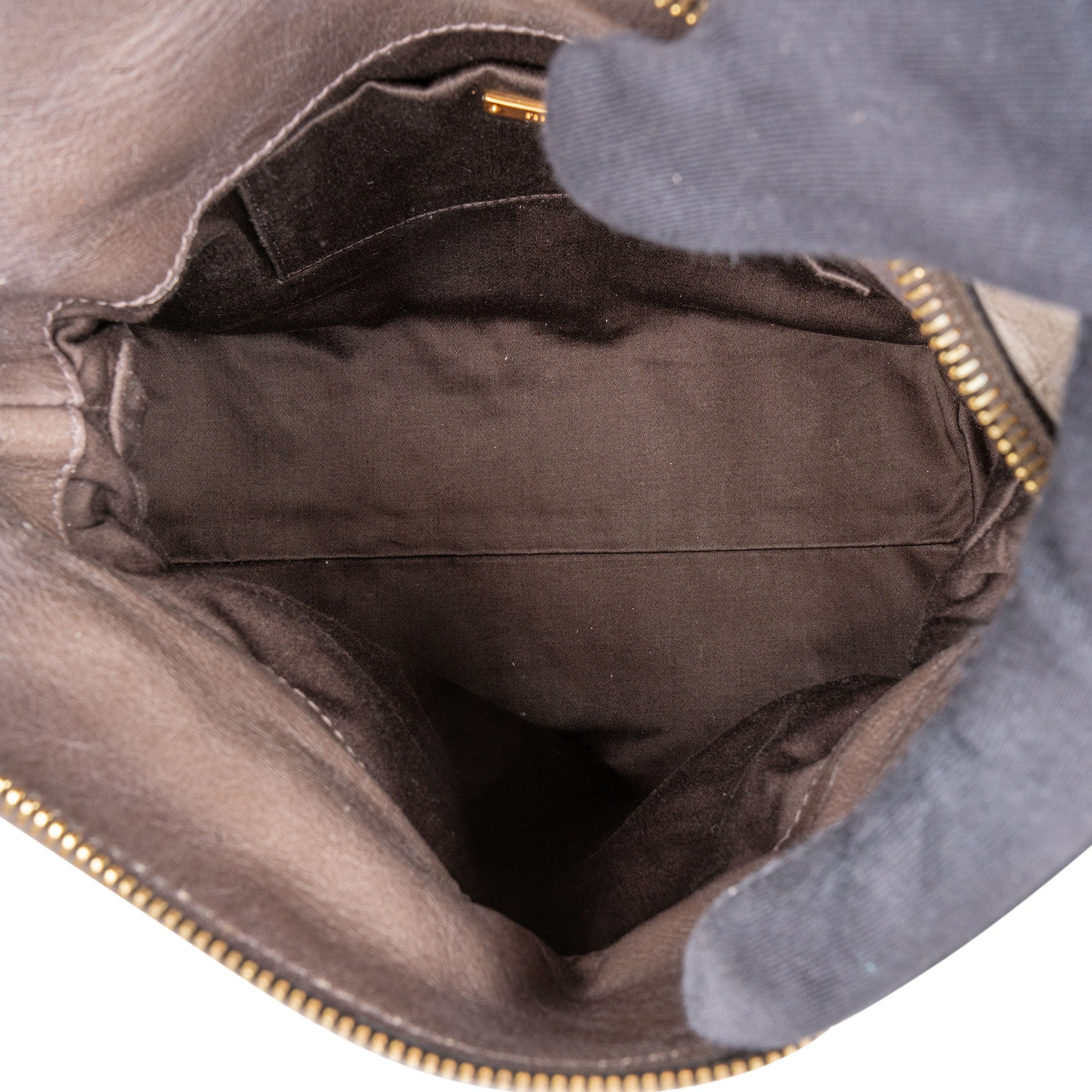 Miu Miu Grey Leather City Handbag
