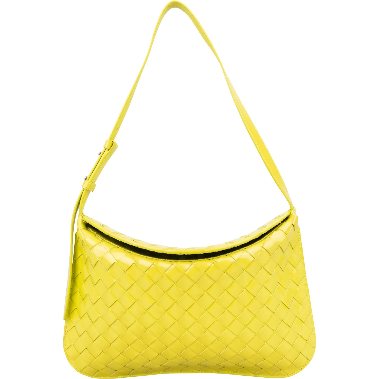 Bottega Veneta Intrecciato Patent Leather Brick Cassette Shoulder Bag