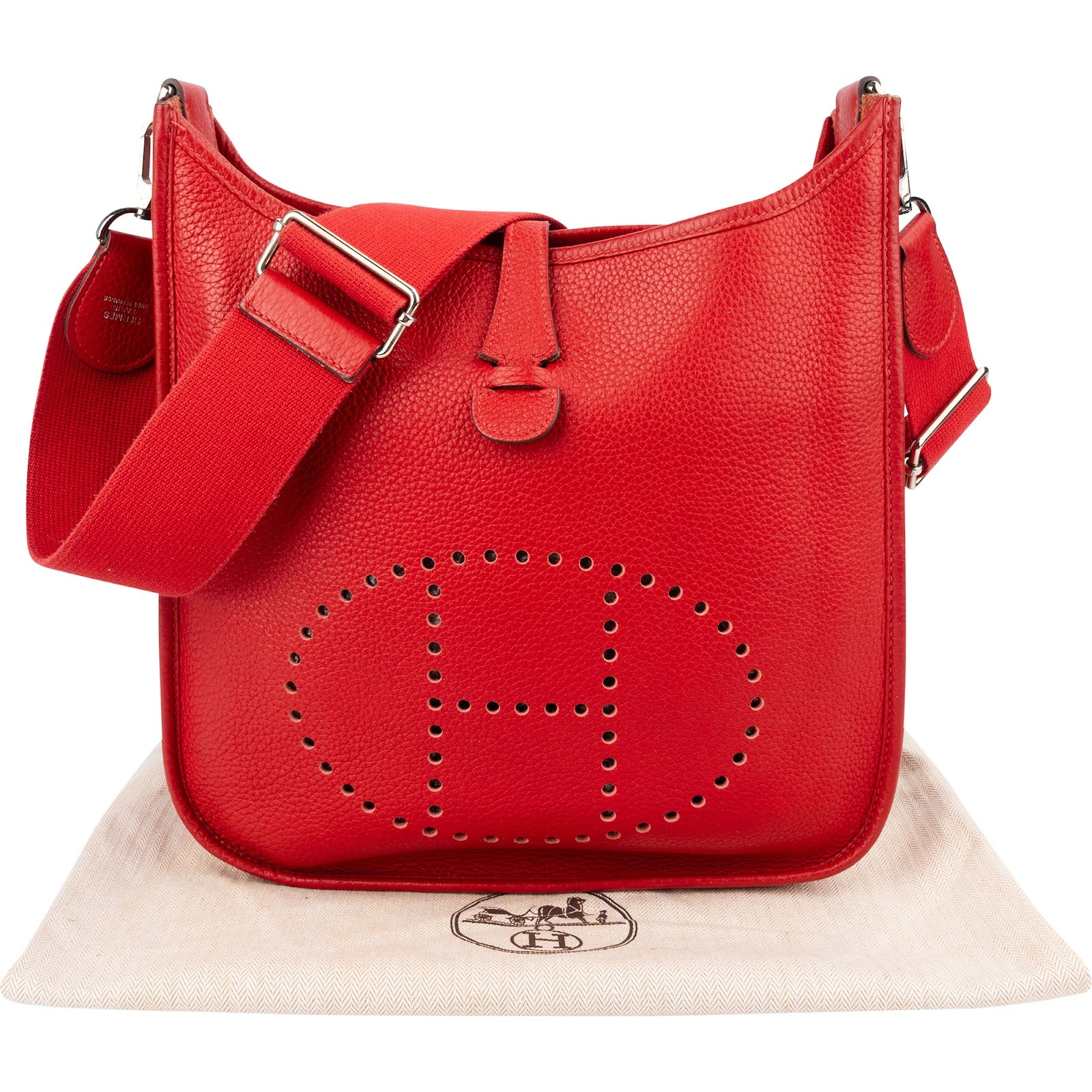 Hermès Taurillon Clemence Leather Evelyne III GM Crossbody Bag