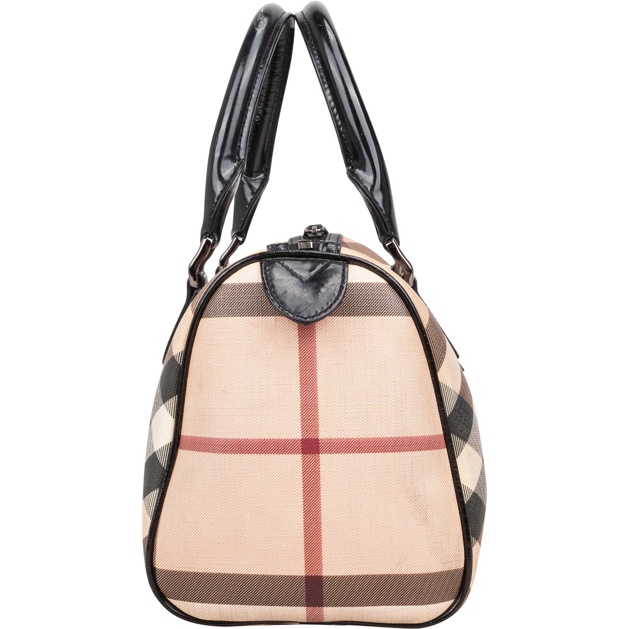 Burberry Nova-Check Monogram Boston Bag