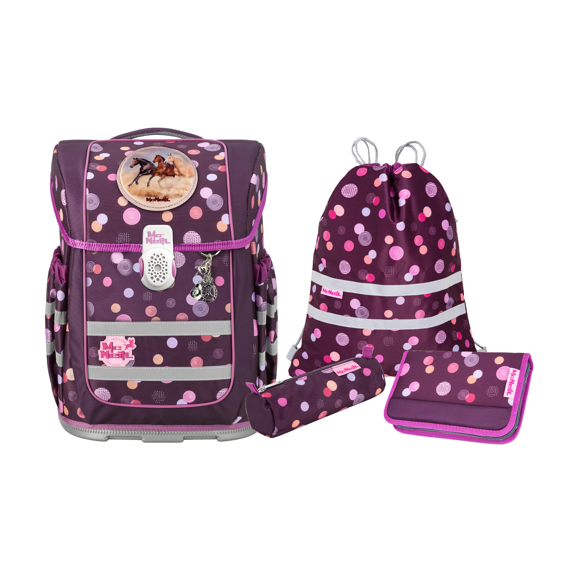 Schulranzenset TENERO 5tlg. - RUBY