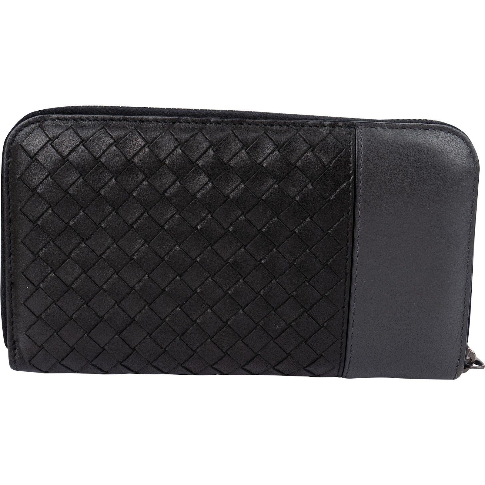 Bottega Veneta Intrecciato Leather Zip Around Wallet