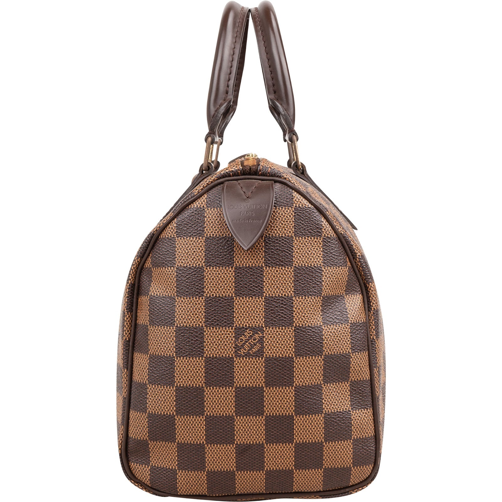 Louis Vuitton Monogram Damier Ebene Speedy 25 Boston Bag