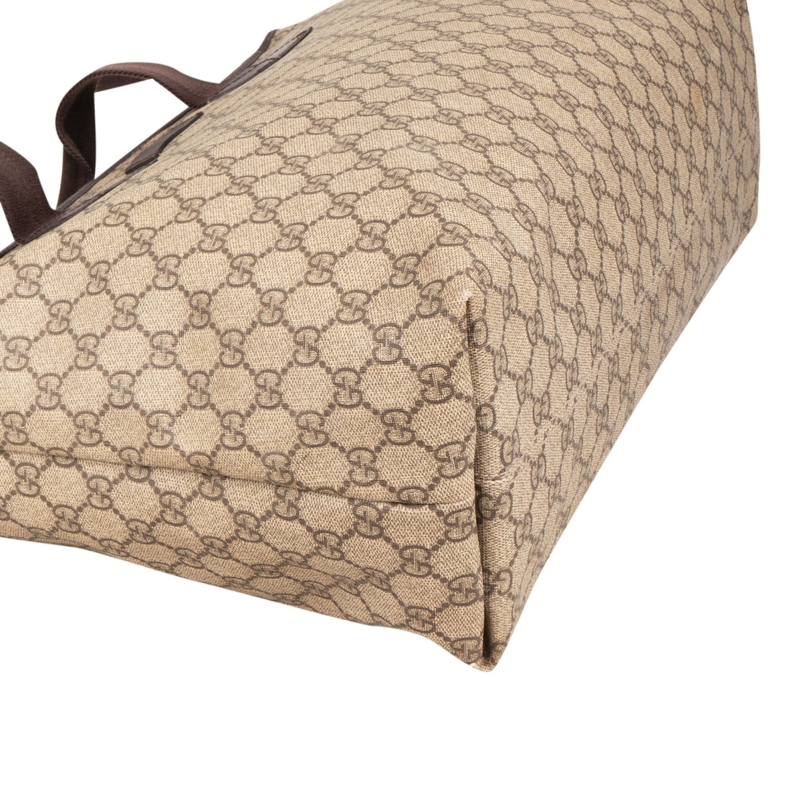Gucci Monogram GG Supreme Large Tote Crossbody Bag