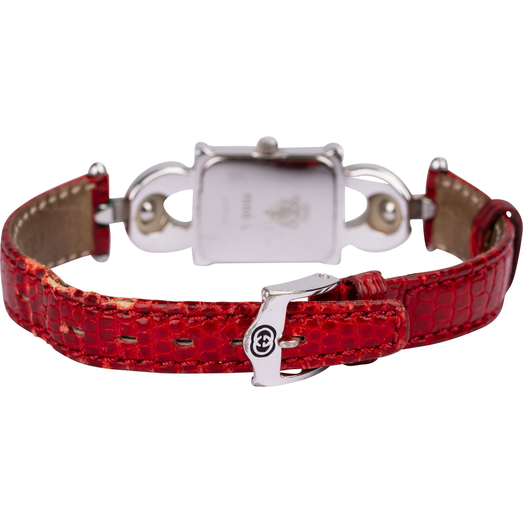 Gucci Silver Tone 1800L Horsebit Damenuhr