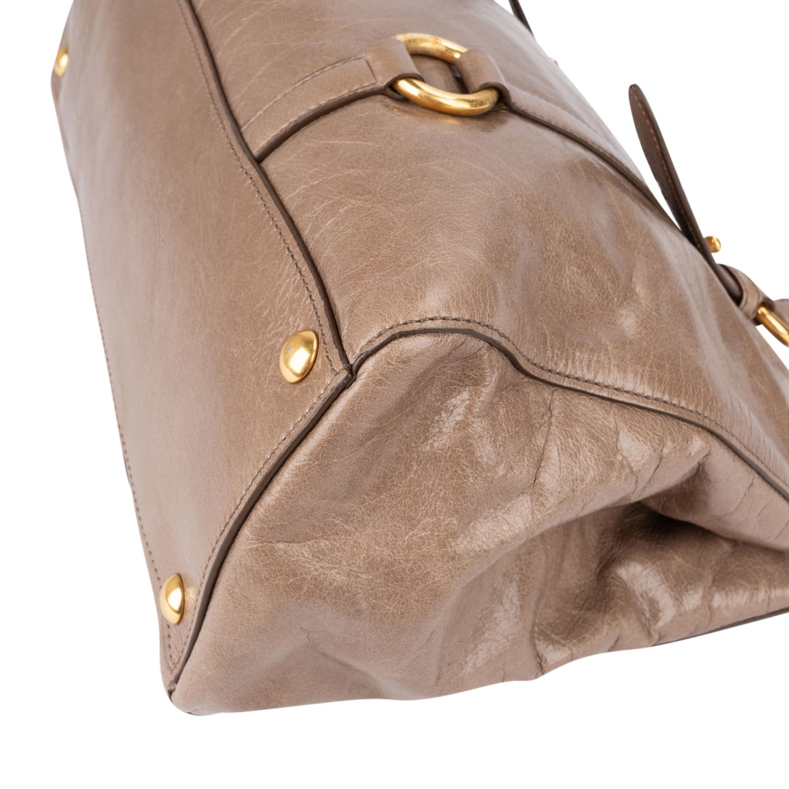 Sac cabas Miu Miu en cuir Vitello Lux