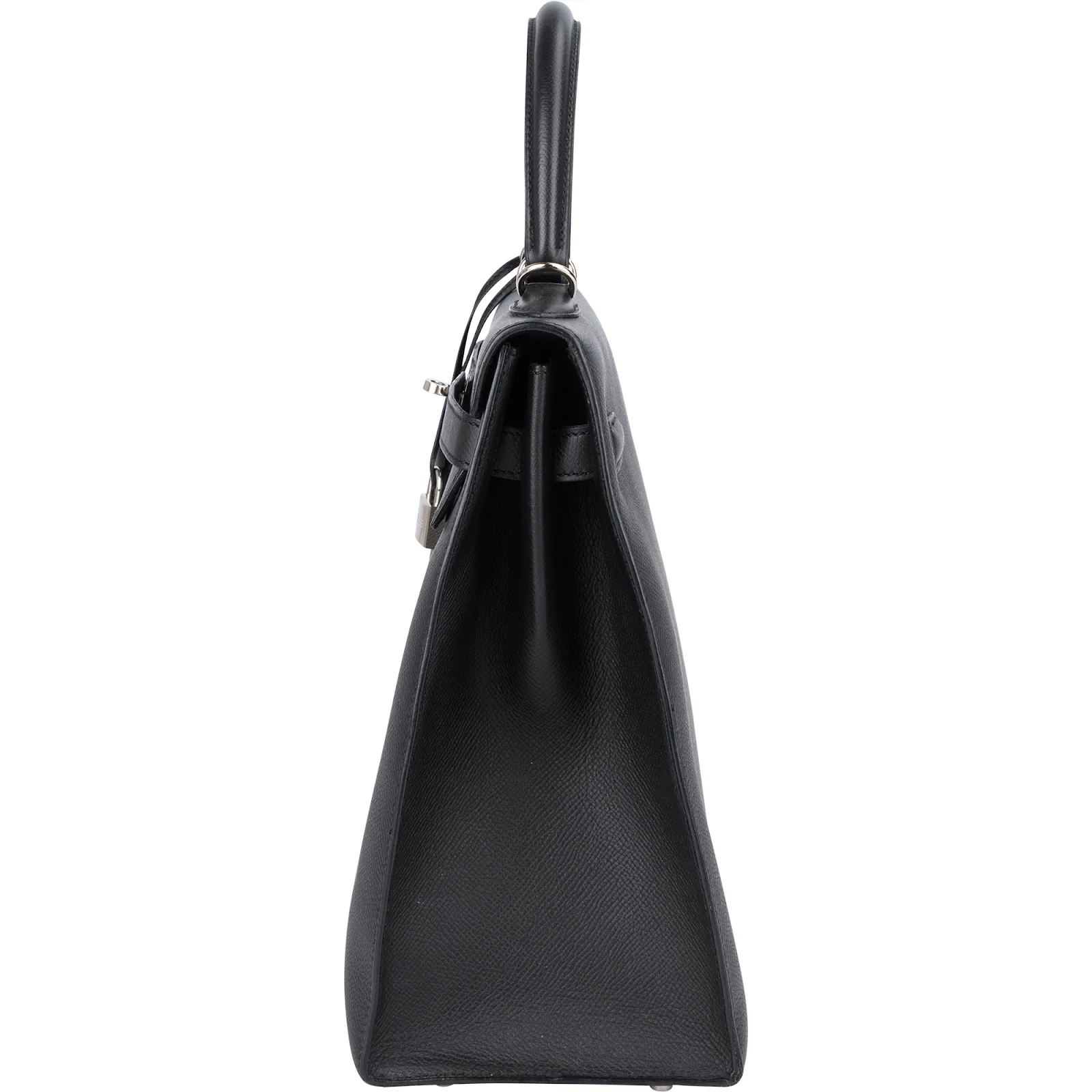 Hermès Noir Epsom Leather Sellier Kelly 35 Handbag
