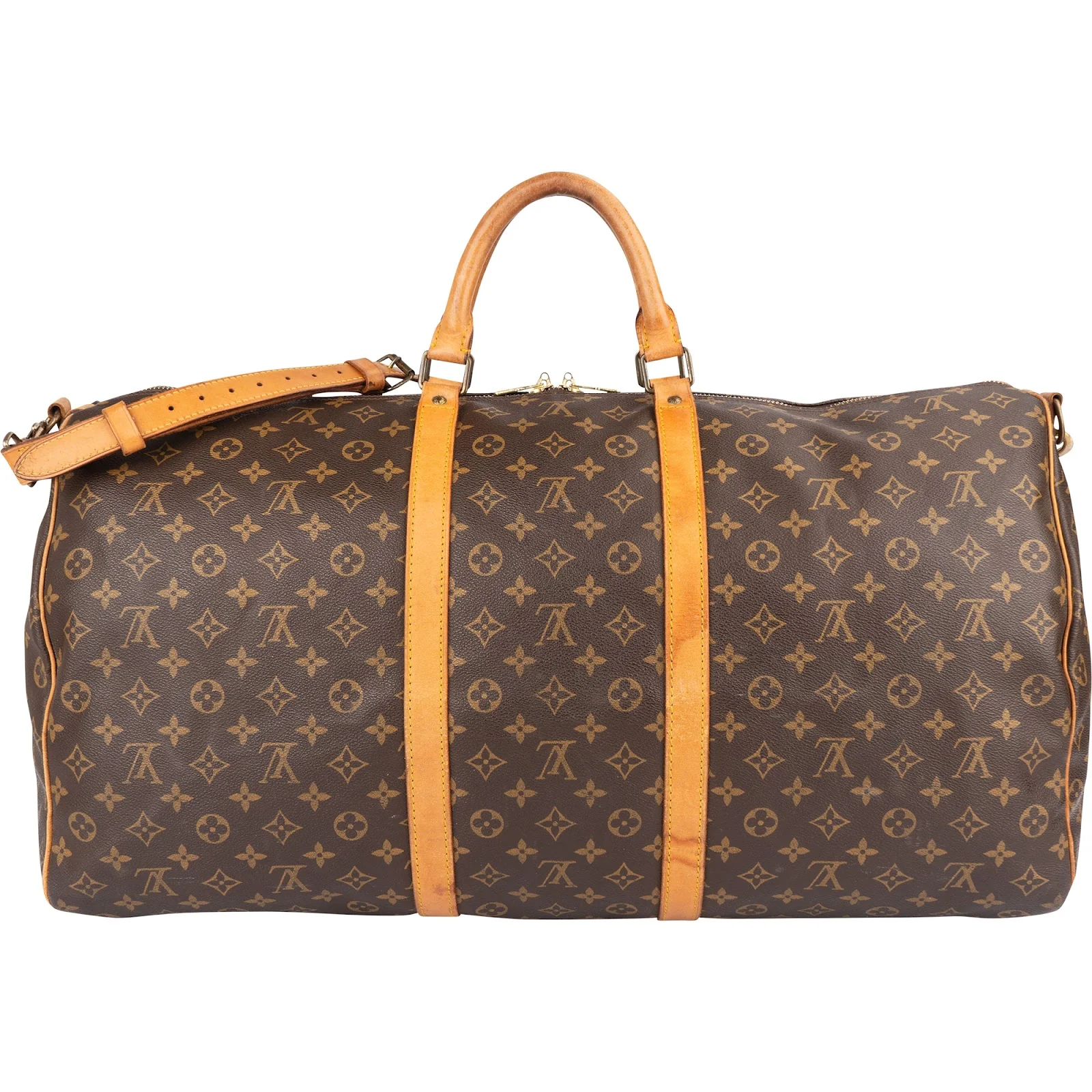 Louis Vuitton Monogram Canvas Keepall 60 Bandoulière Reisetasche