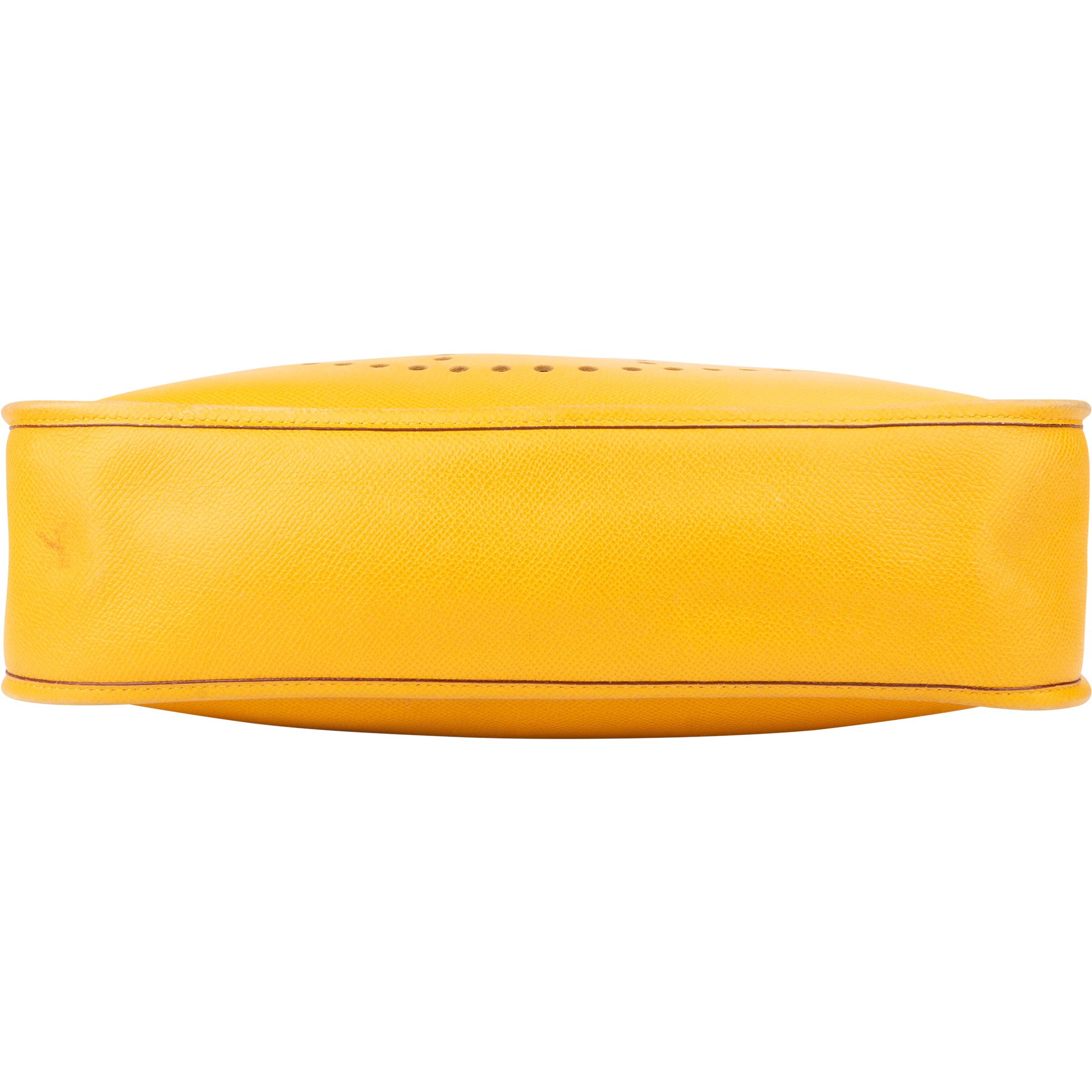 Hermès Yellow Leather Evelyne GM Crossbody Bag
