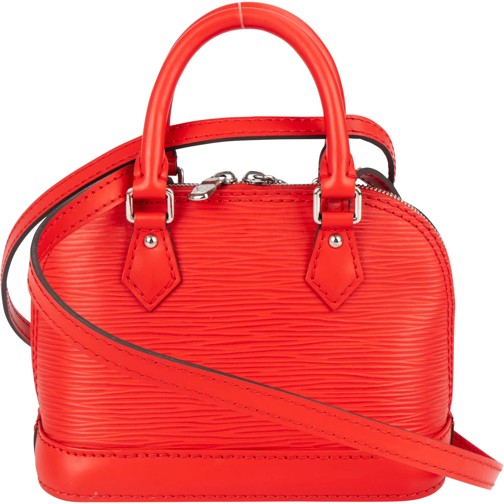 Louis Vuitton Red Epi Leather Nano Alma BB Crossbody Bag