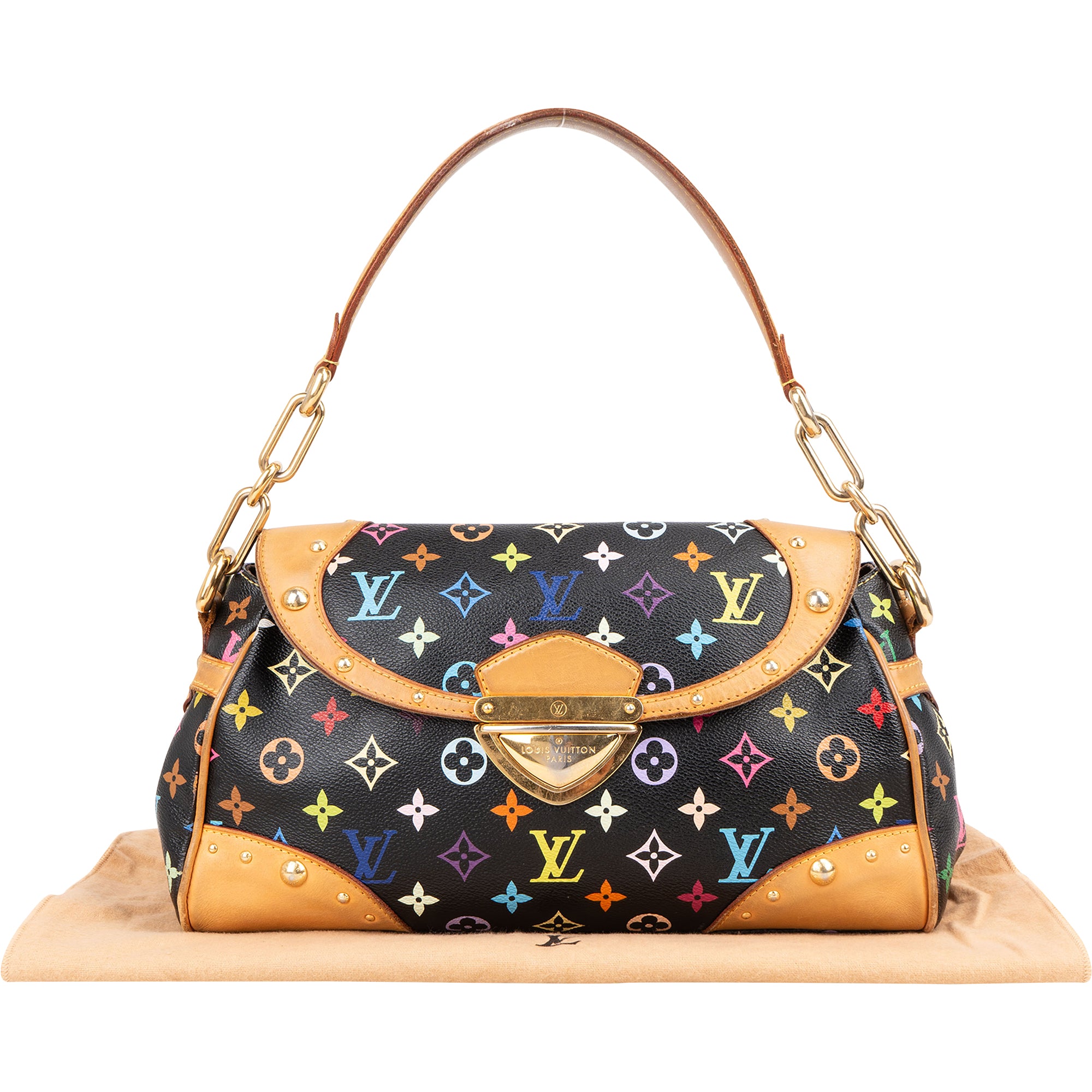 Louis Vuitton Canvas Monogram Multicolor Beverly MM Shoulder Bag