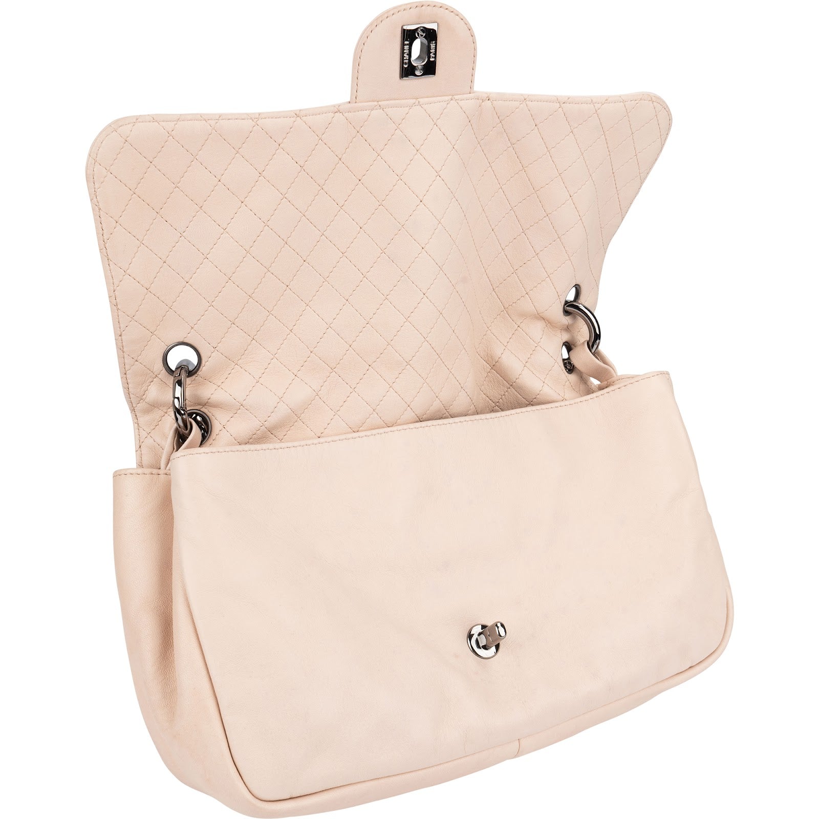 Chanel Leather Modern Chain Single Flap Shoulder Bag