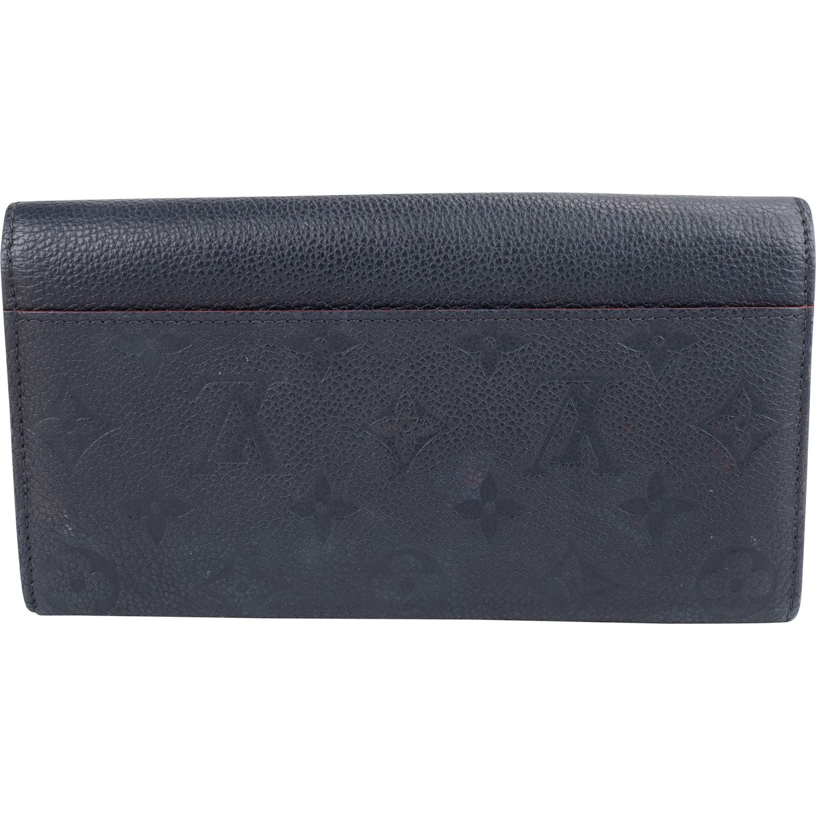 Louis Vuitton Leather Monogram Empreinte Sarah Wallet