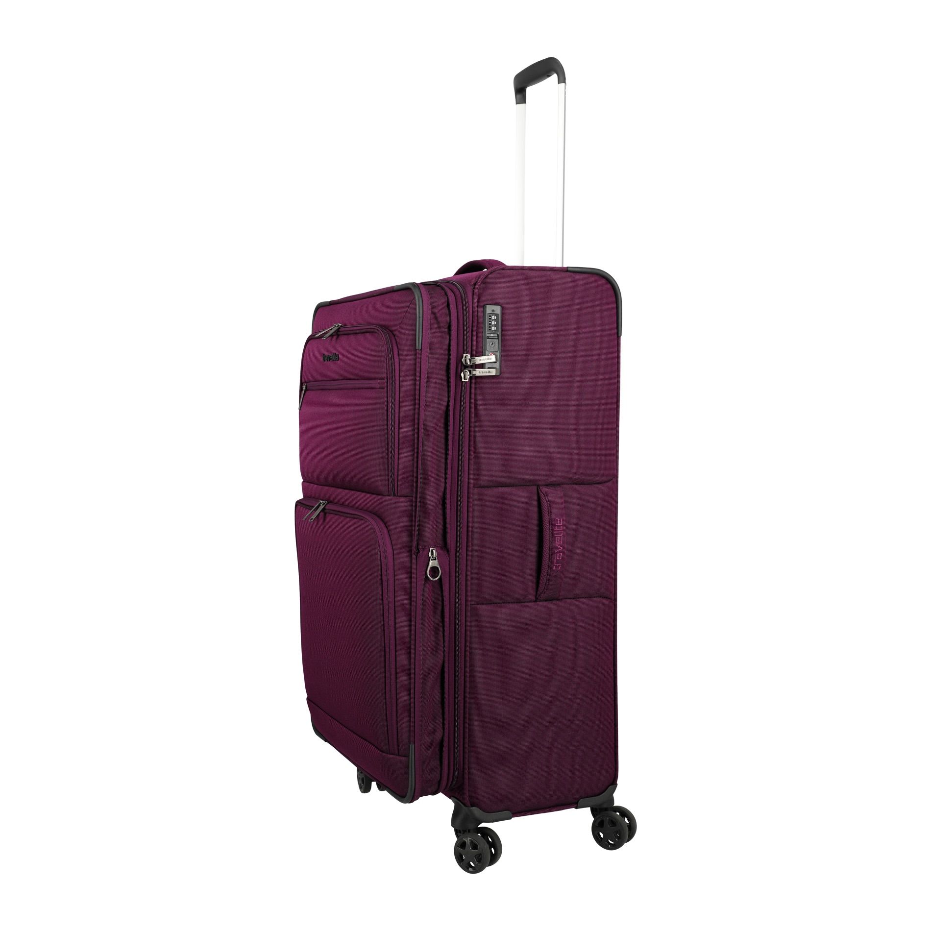 CUBIS Trolley L (83 cm) erweiterbar - Berry