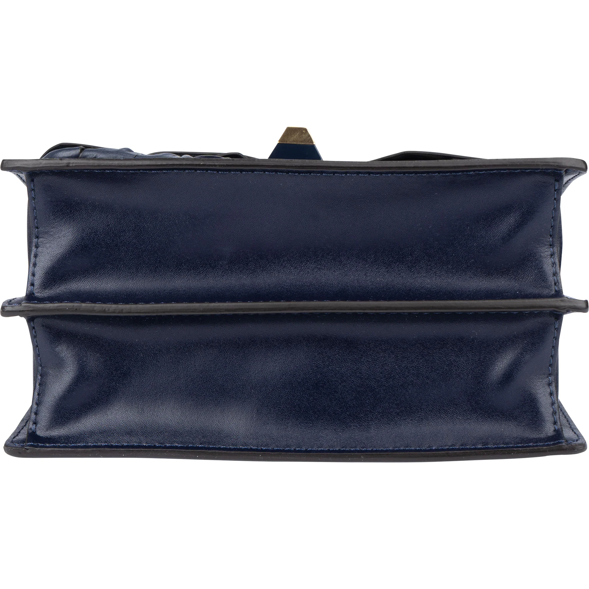 Fendi Bleu Leather Kan I Crossbody Bag
