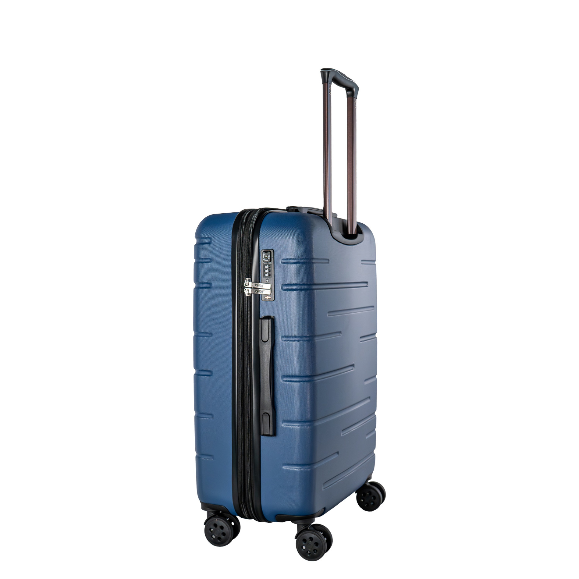Stripes Trolley M (66 cm) Erweiterbar - DK Blue