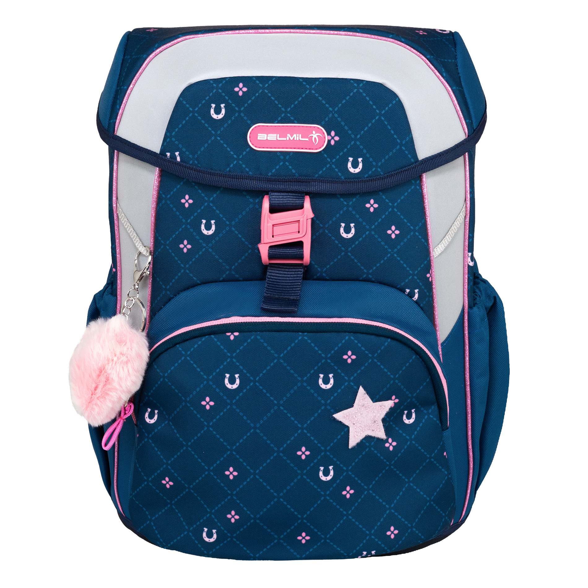 Belmil Maxi ergonomisches Schulranzen-Set 5-teilig "Meet your Horses"