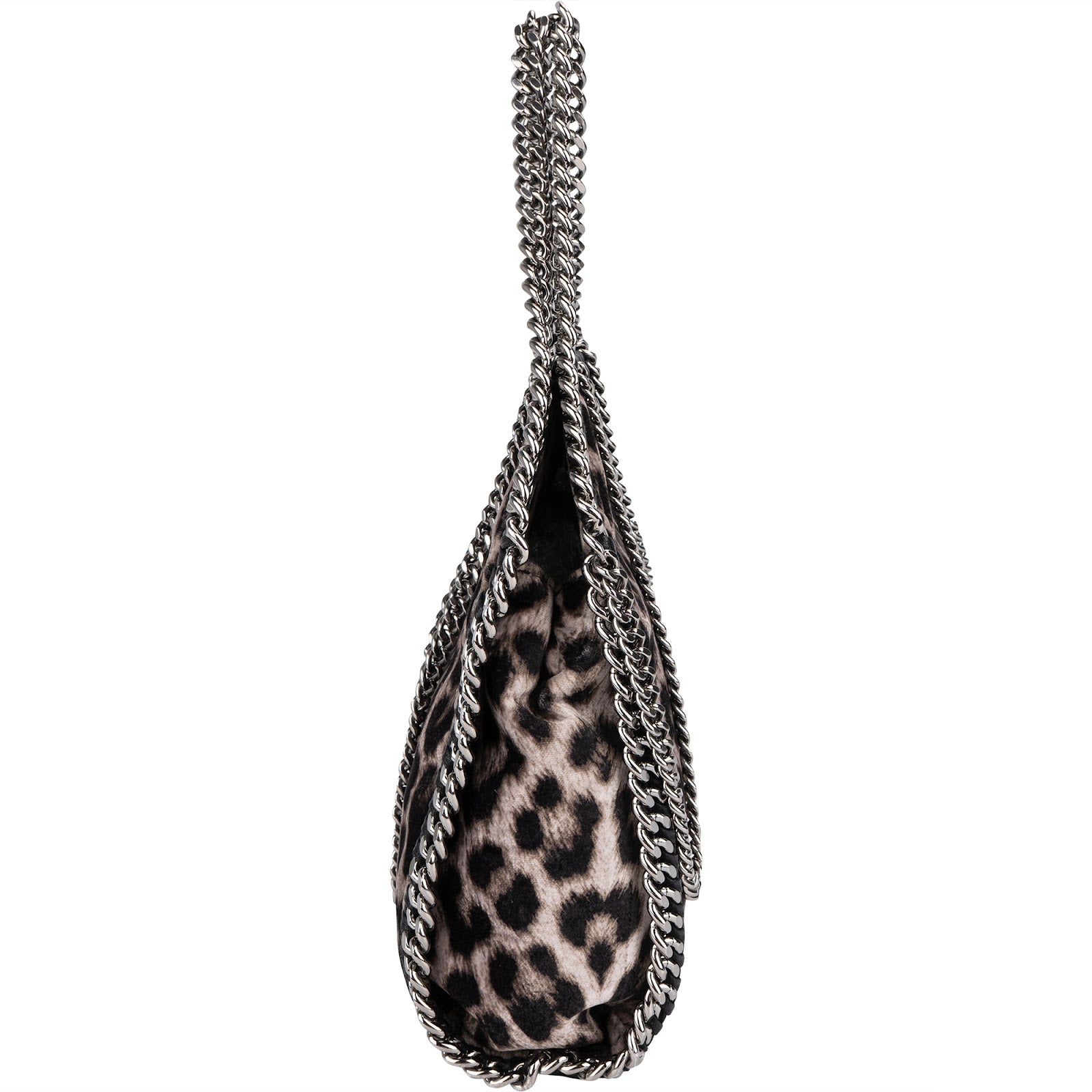 Stella McCartney Leopard Fur Print Falabella Tote Crossbody Handbag