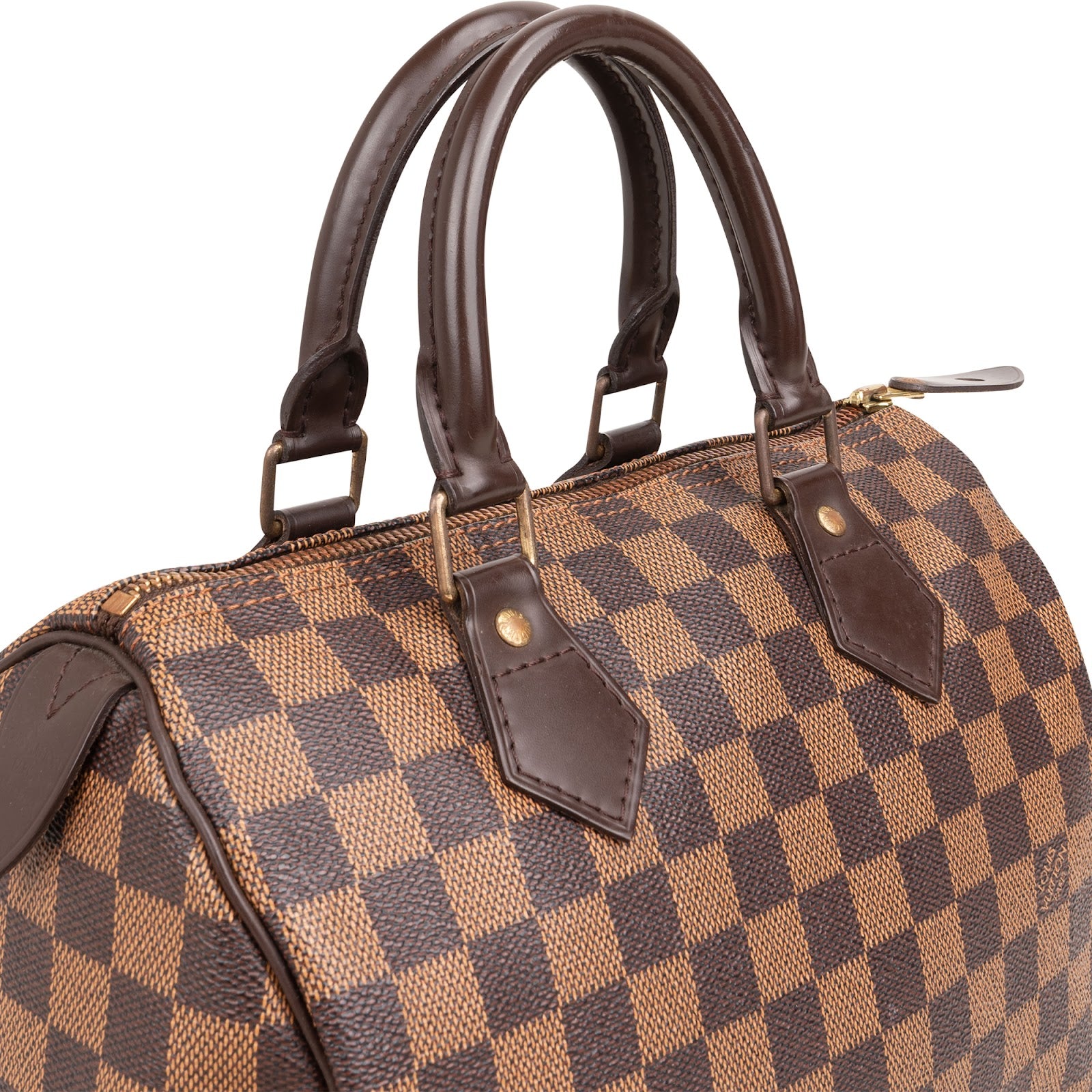 Louis Vuitton Monogram Damier Ebene Speedy 25 Boston Bag