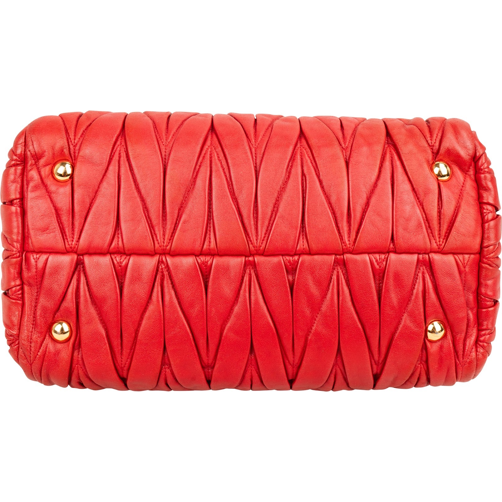 Petit sac à main Miu Miu en cuir nappa matelassé avec poignée sur le dessus