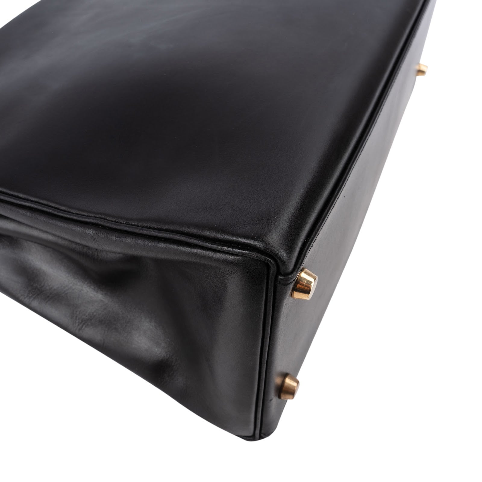 Hermès Noir Box Calf Leather Kelly 32 Handbag