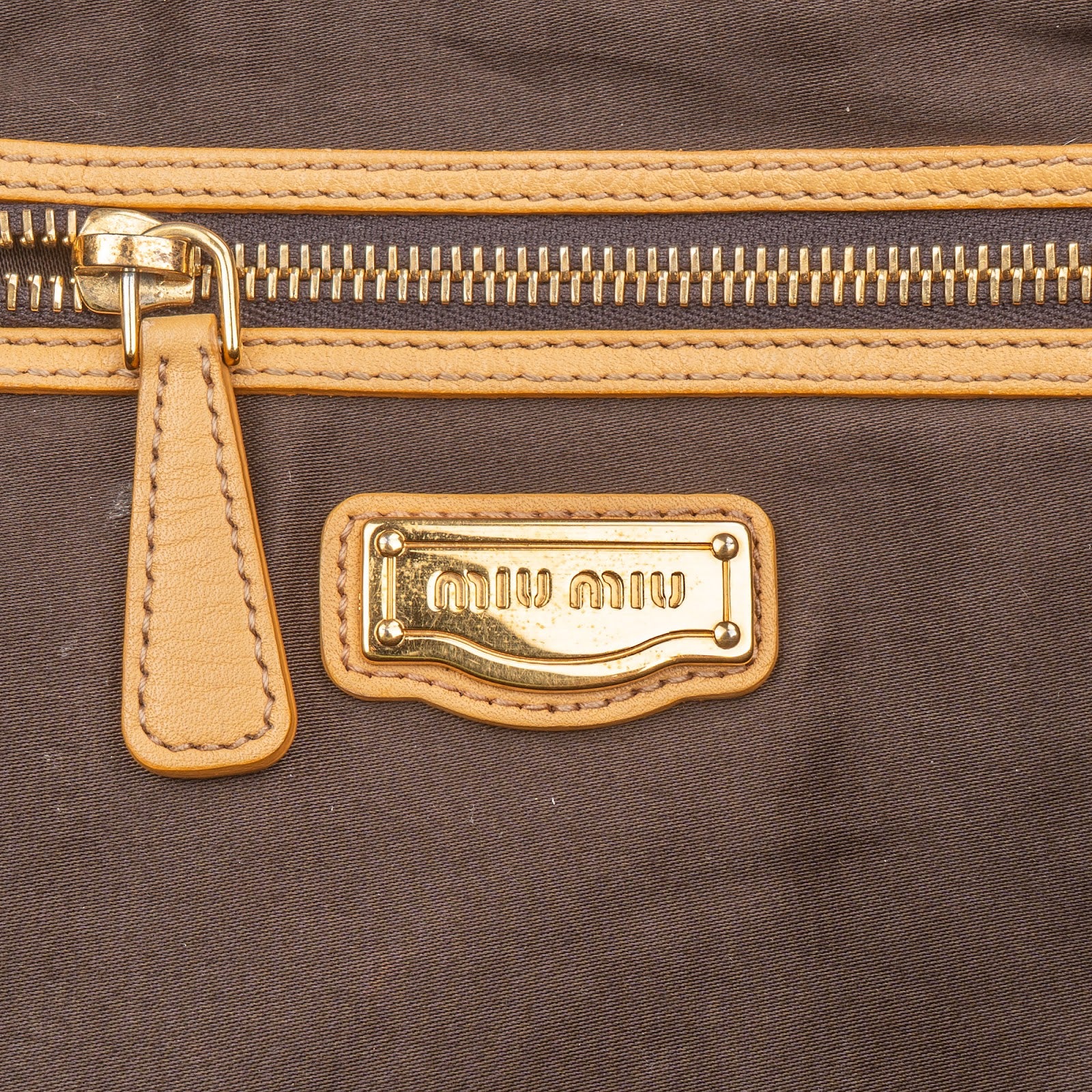 Miu Miu Vitello Daino Leather Satchel Handbag