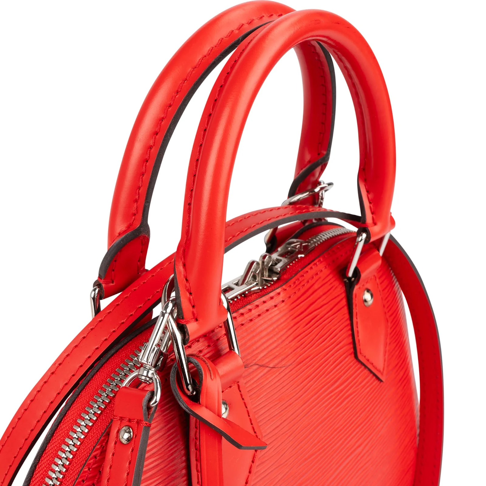 Louis Vuitton Red Epi Leather Alma BB Handbag