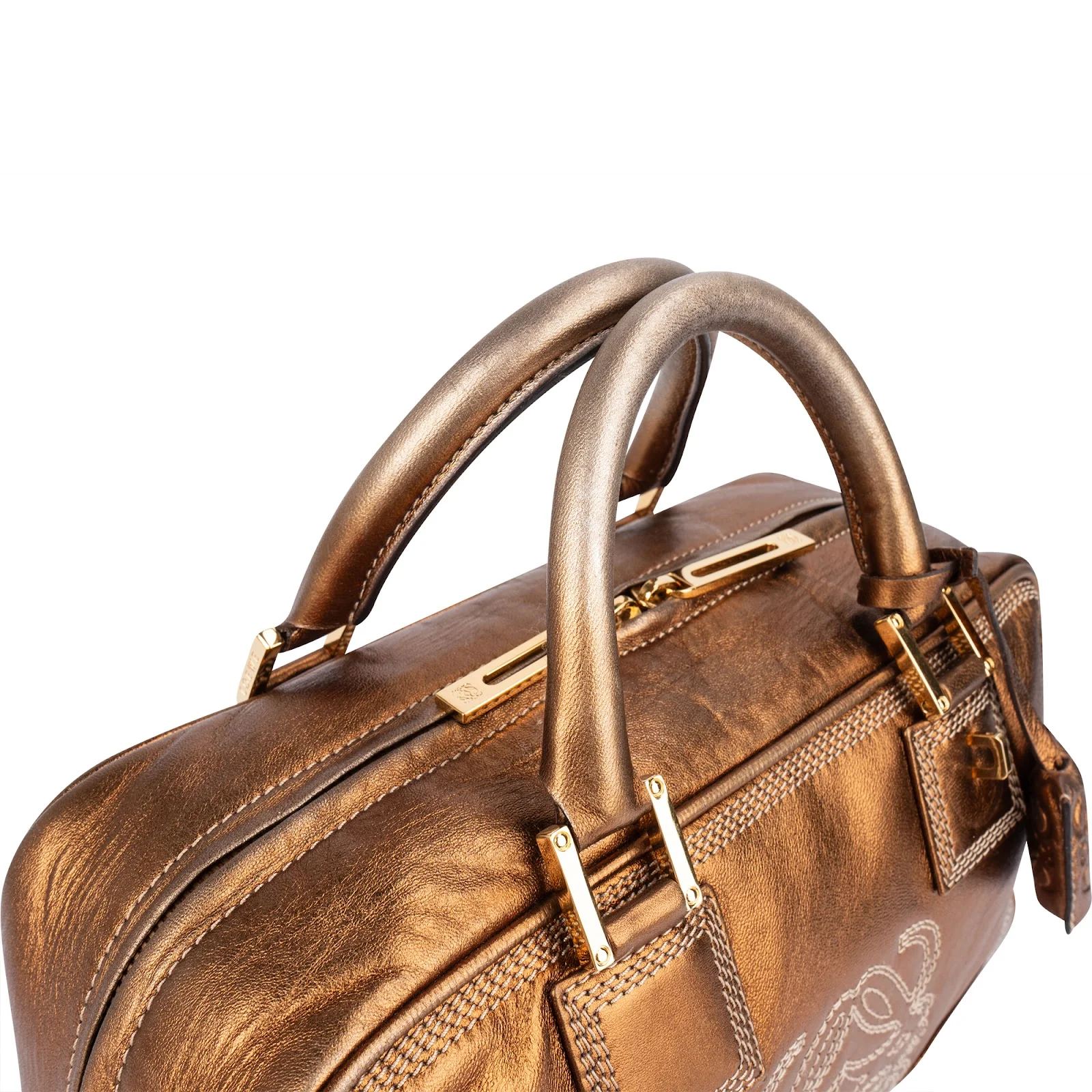Loewe Metallic Leather Amazona 28 Handbag