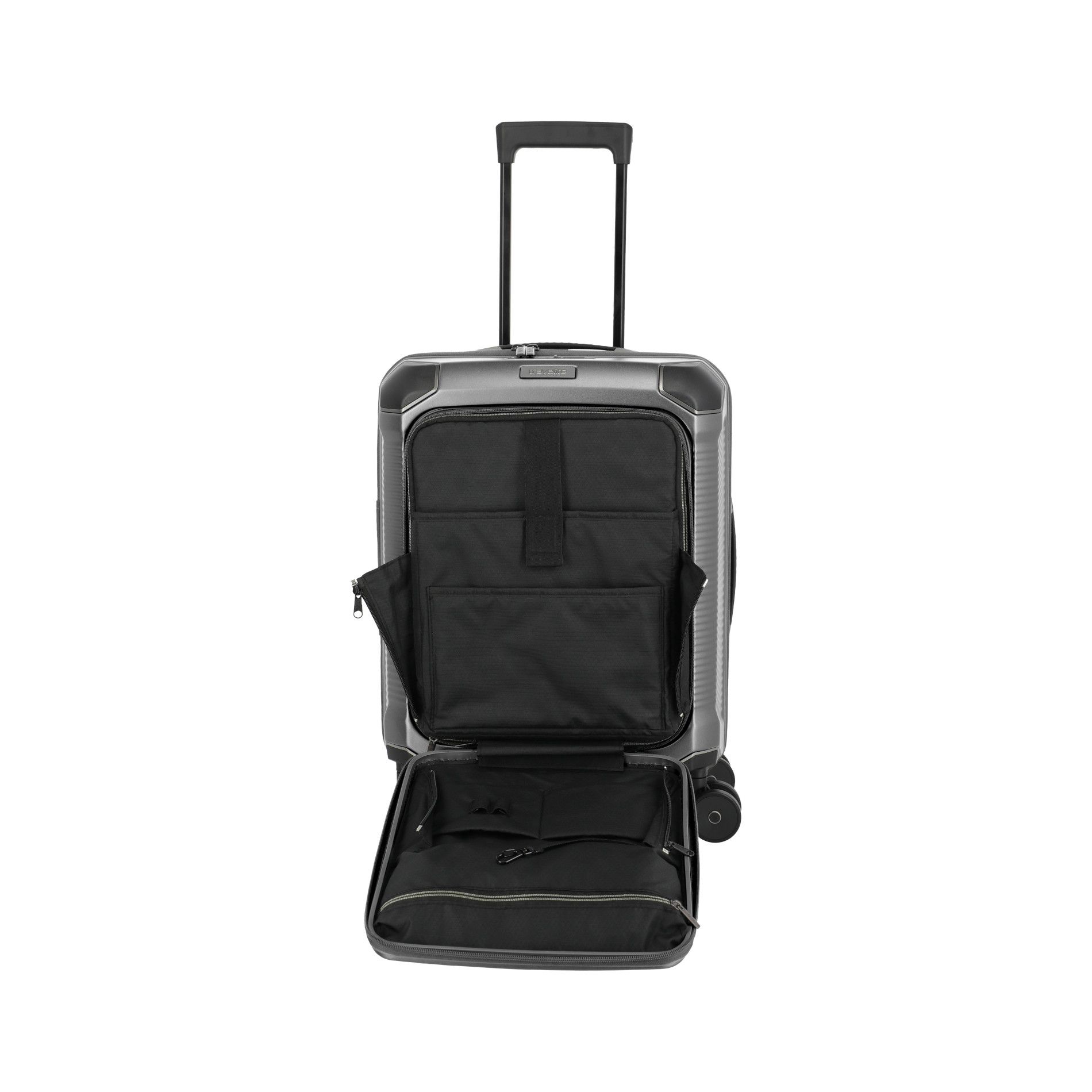 MILLENNIUM Handgepäck S (55cm) mit Vortasche - Silver
