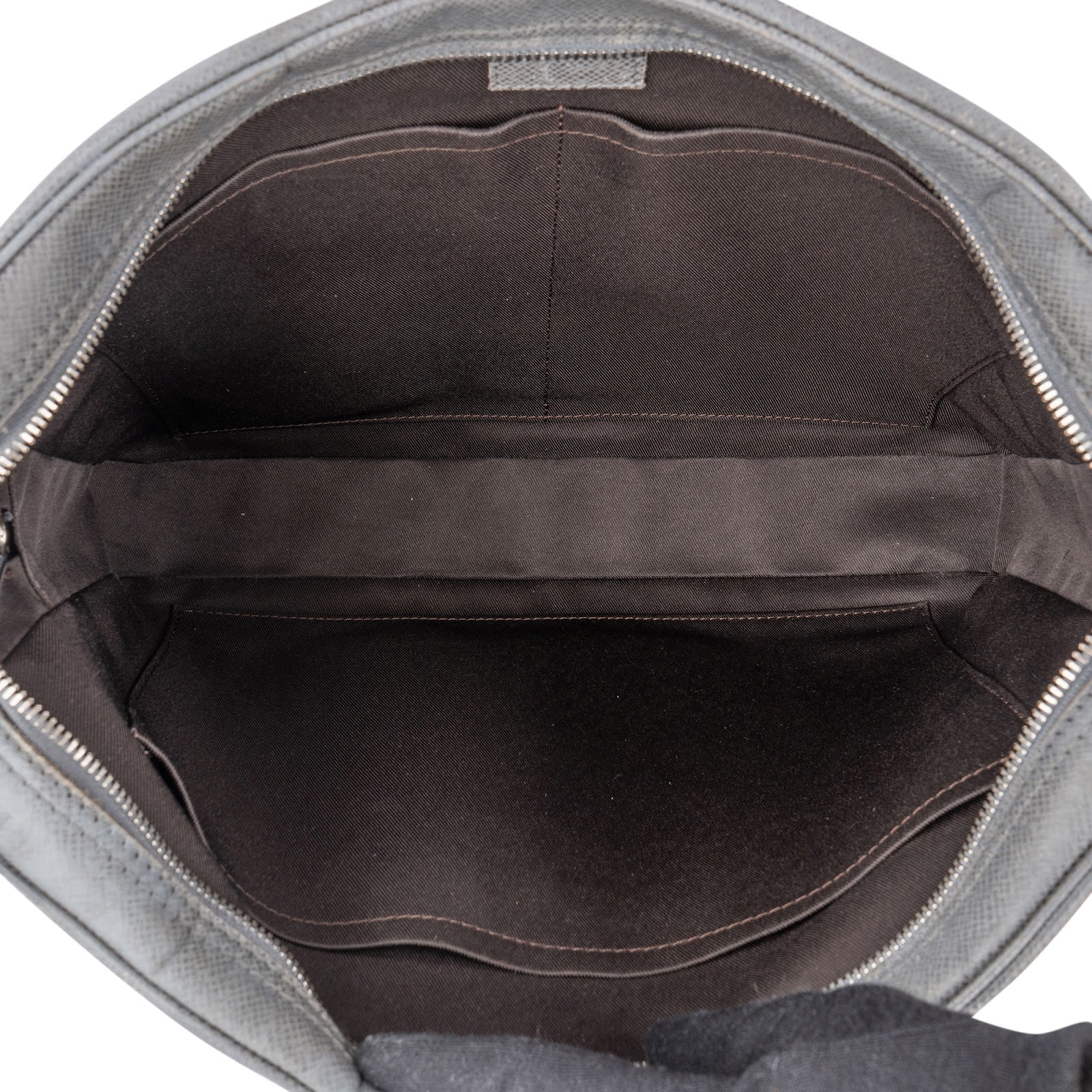 Louis Vuitton Grey Taiga Leather Porte-Documents Voyage Aktentasche