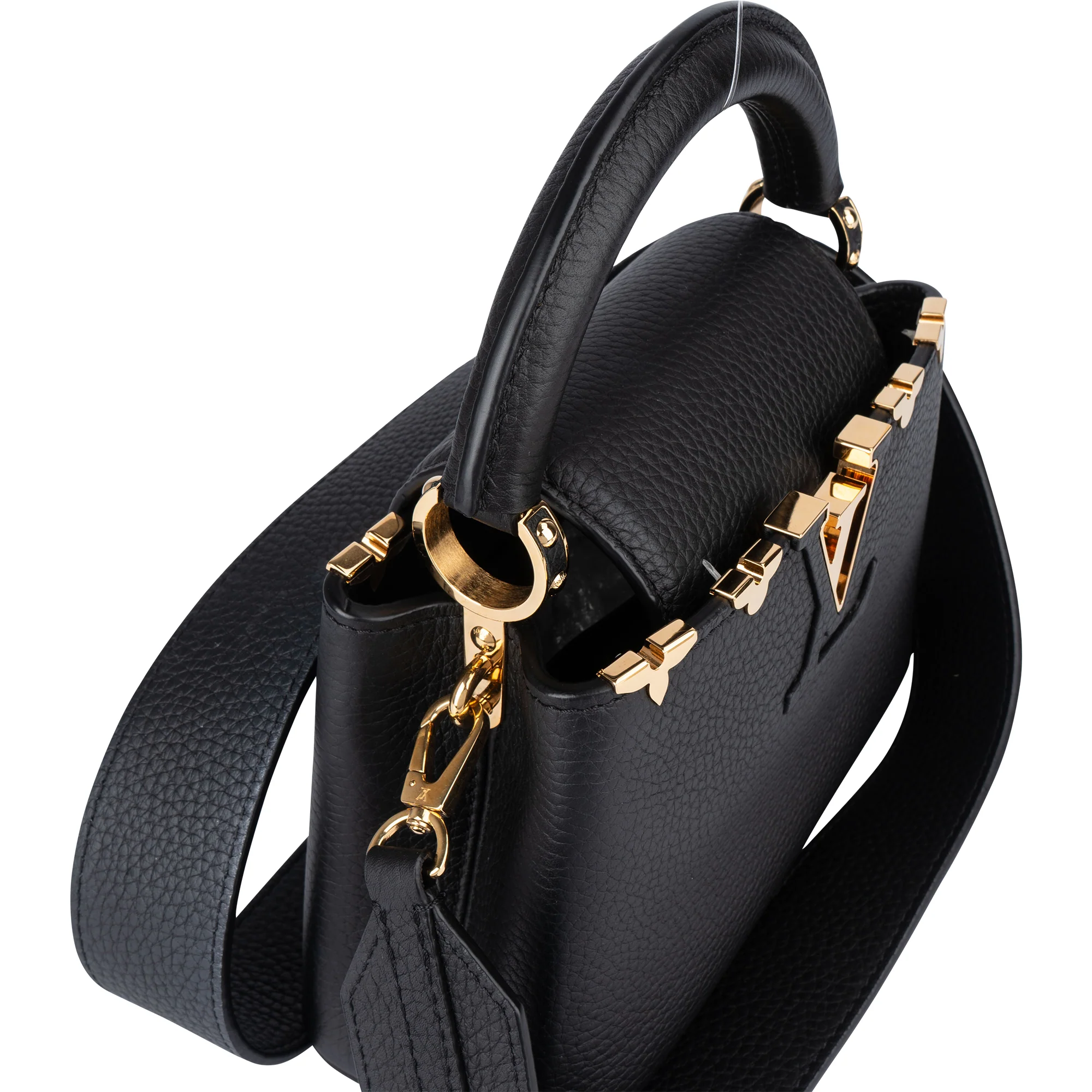 Louis Vuitton Taurillon Leather Flower Mini Capucines BB Handbag