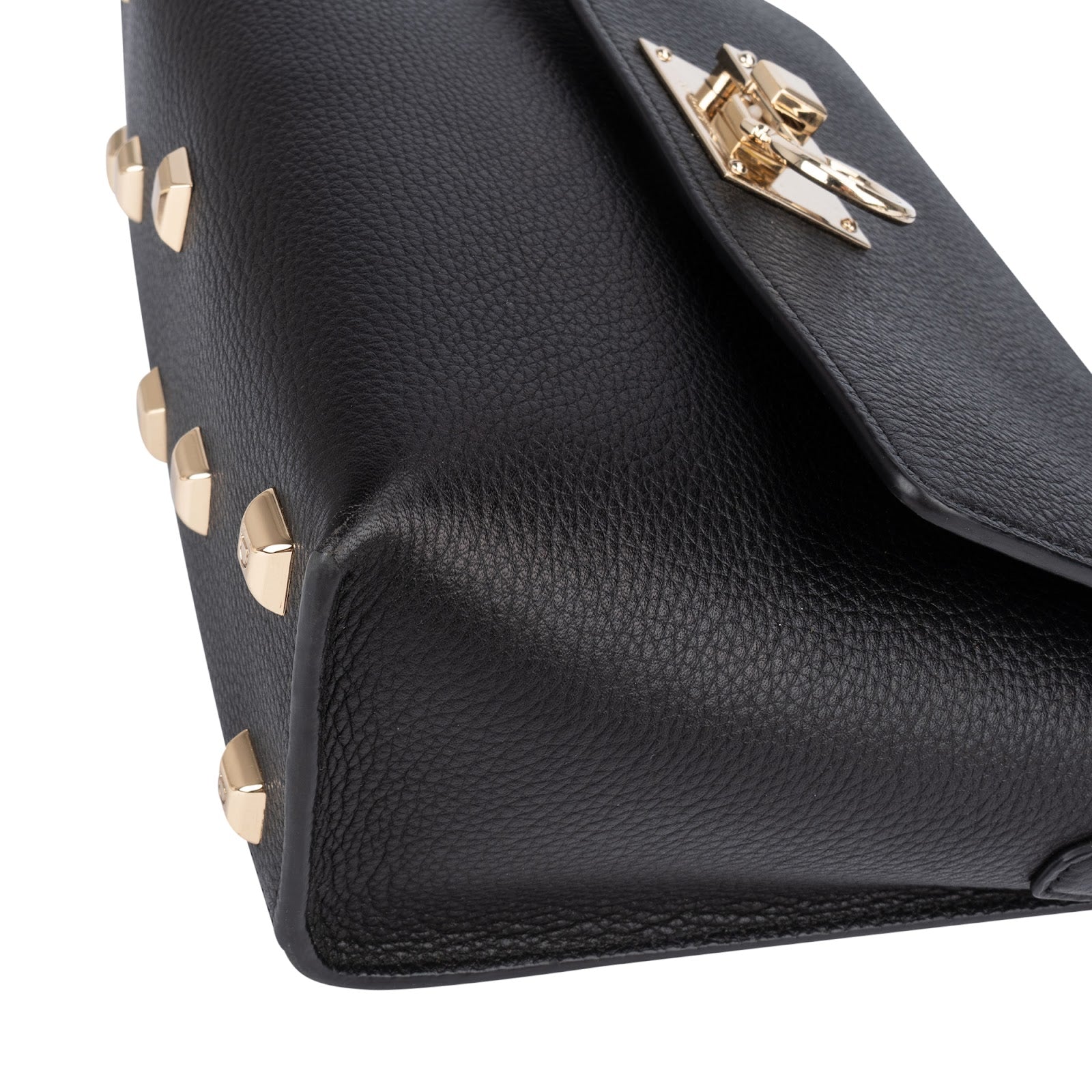 Salvatore Ferragamo Pebbled Leather Gancini Flap Crossbody Bag