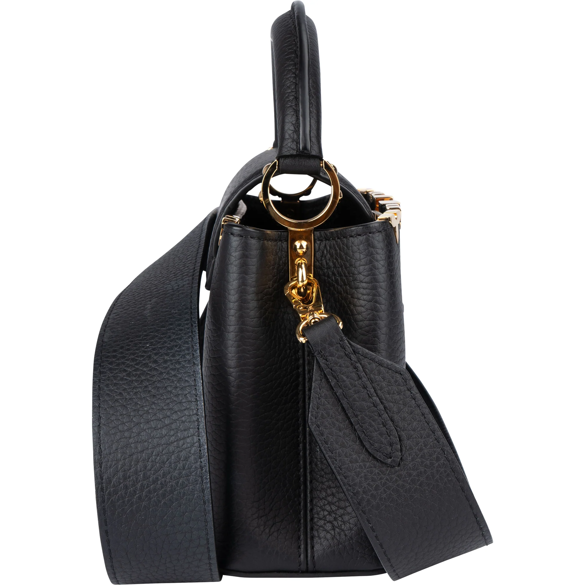 Louis Vuitton Taurillon Leather Flower Mini Capucines BB Handbag