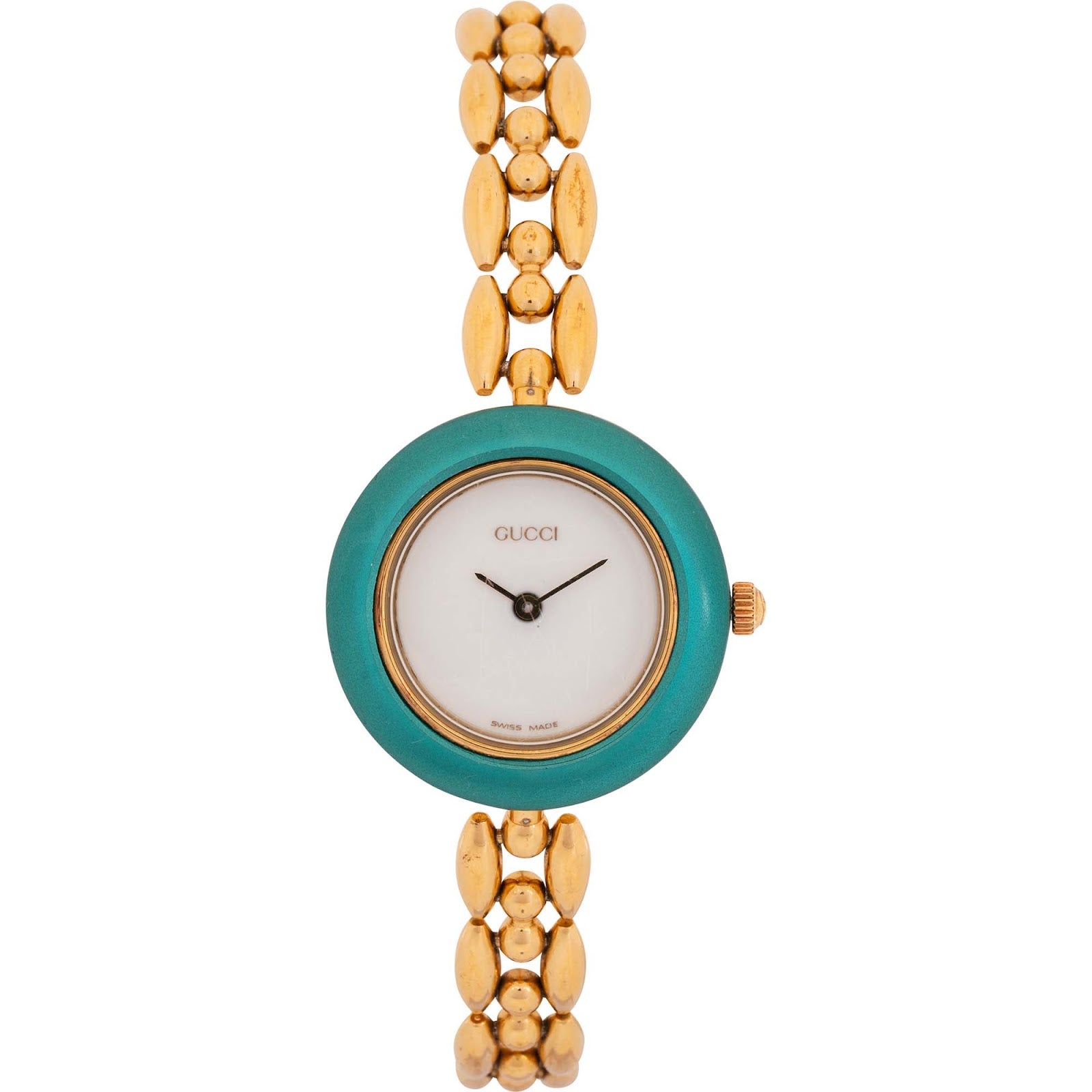 Gucci Gold Tone Change Bezel Bangle 11/12.2 DAmenuhr