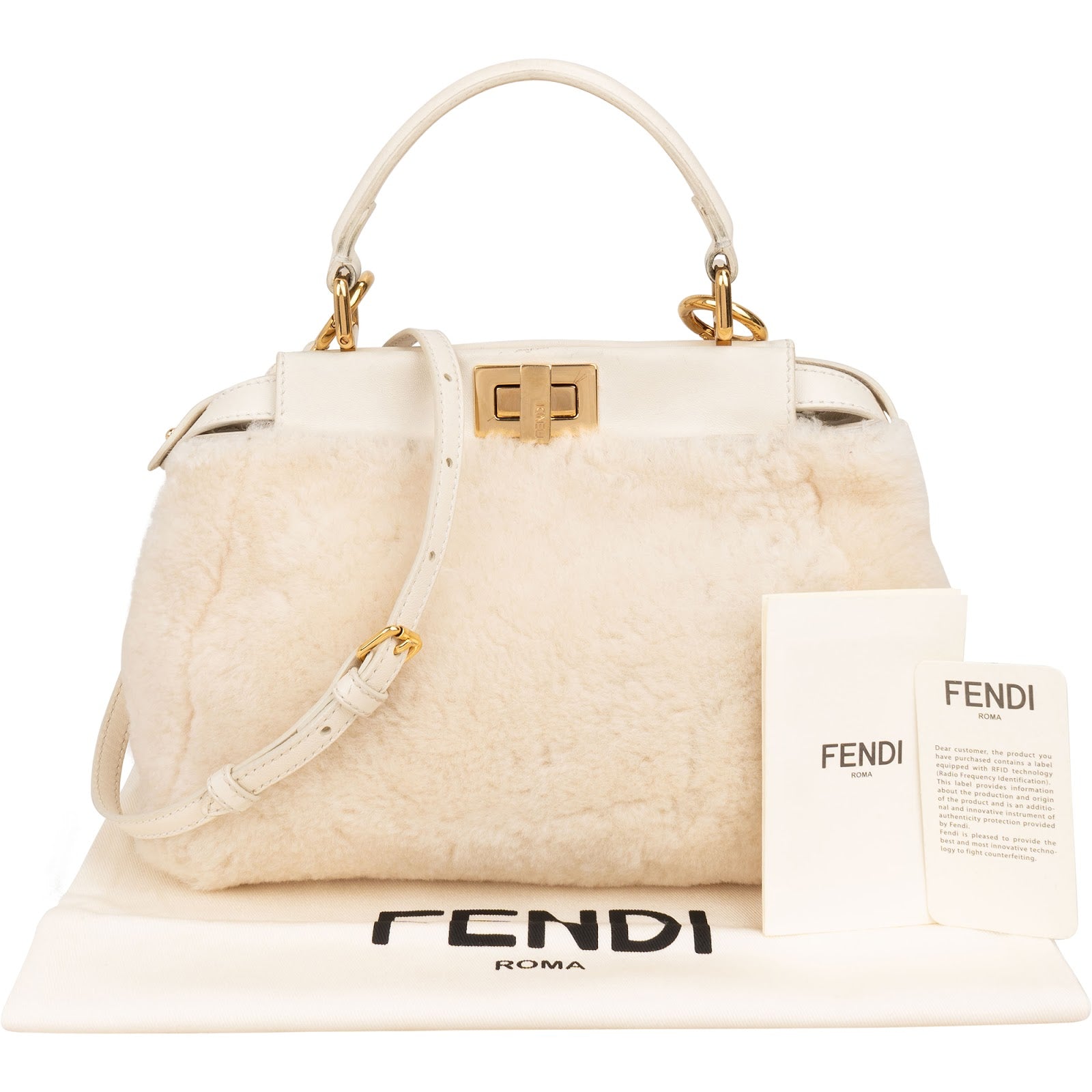 Fendi - Mini Peekaboo Crossbody Bag