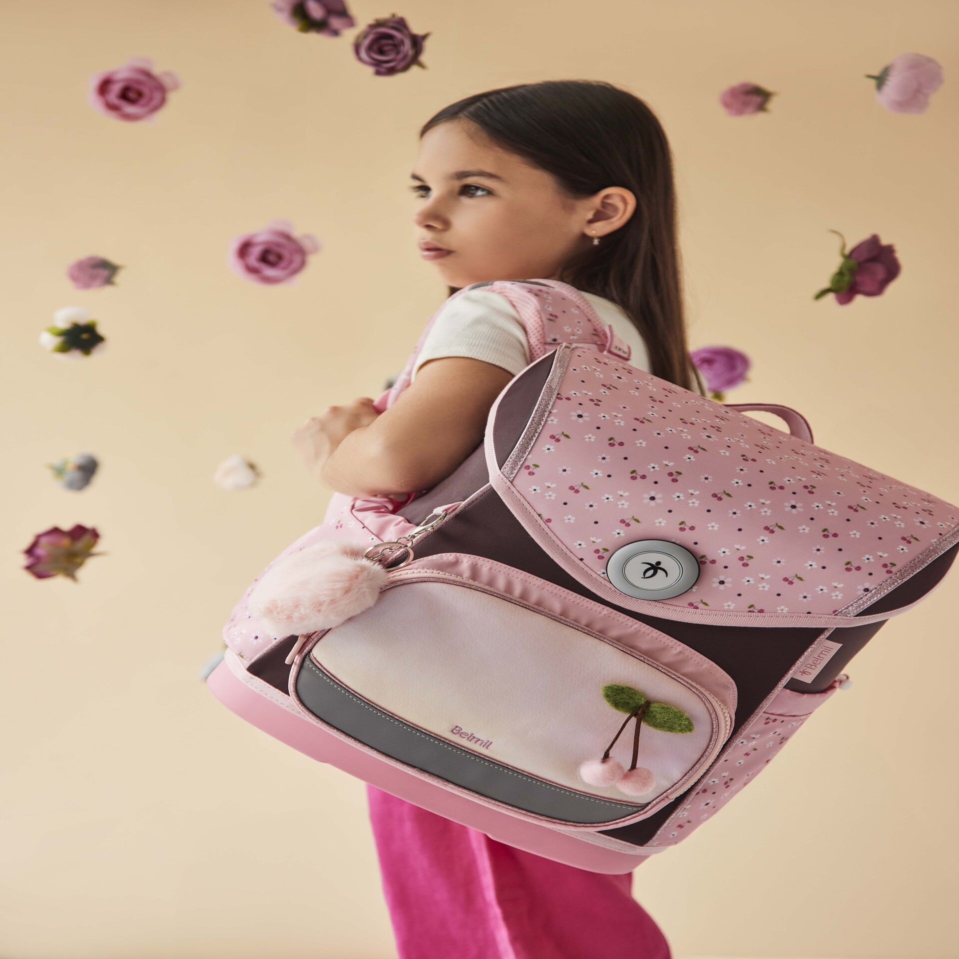 Compact Plus Schulranzenset 5-teilig - "Cherry Blossom"