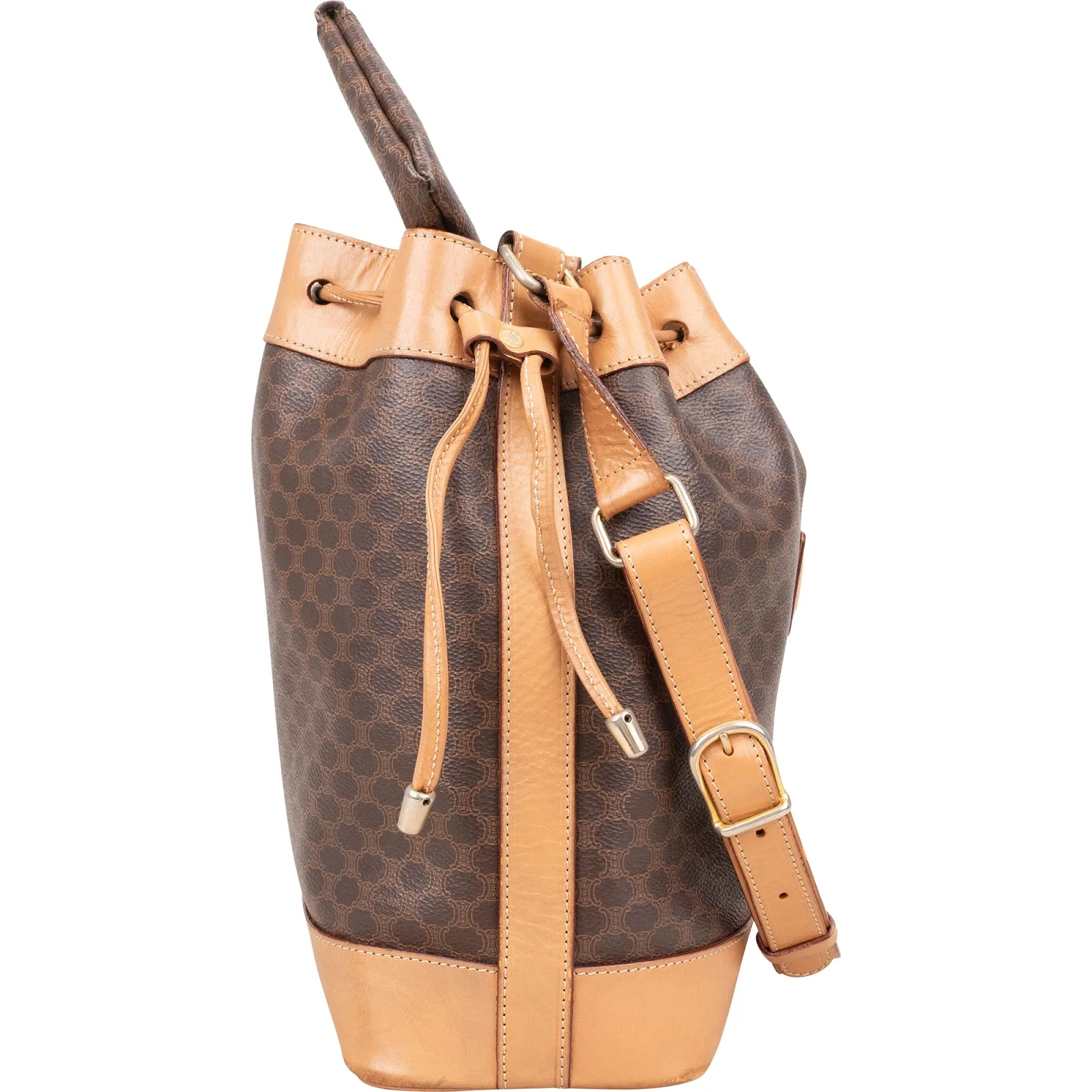 Celine Macadam Monogram Bucket Shoulder Bag