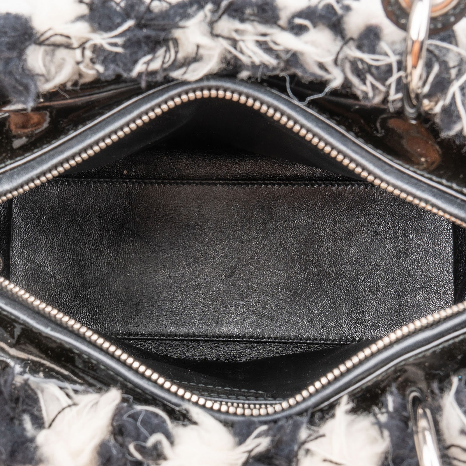 Sac à main Lady Dior en tweed multicolore de Dior