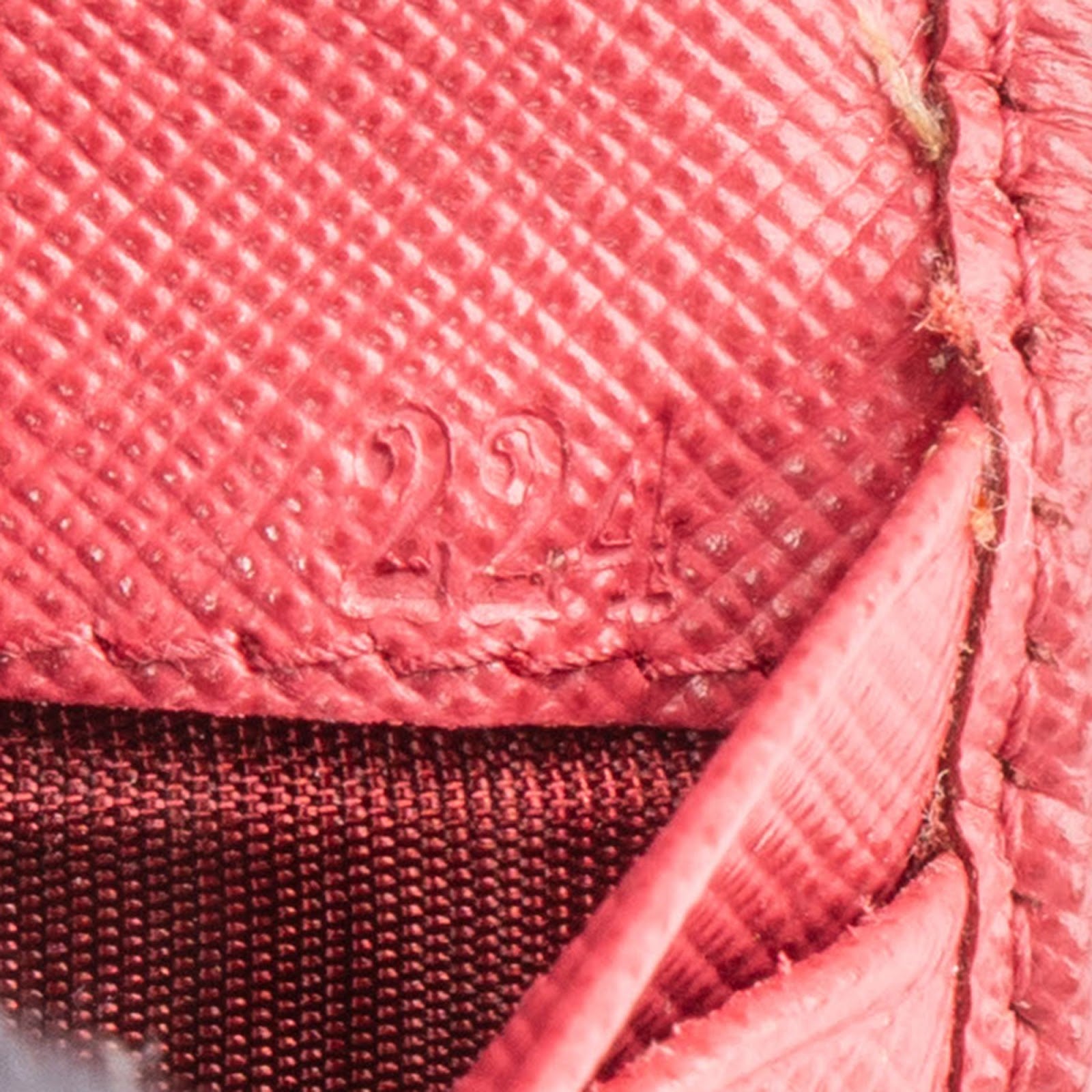 Prada - Pink Saffiano Leather Small Wallet