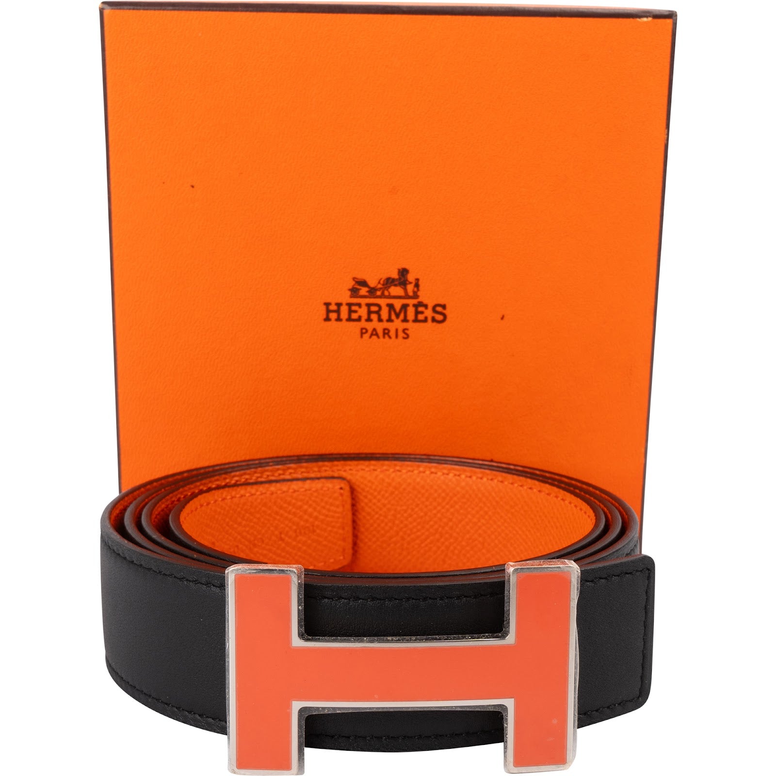 Hermès Reversible Leather H Belt (100)