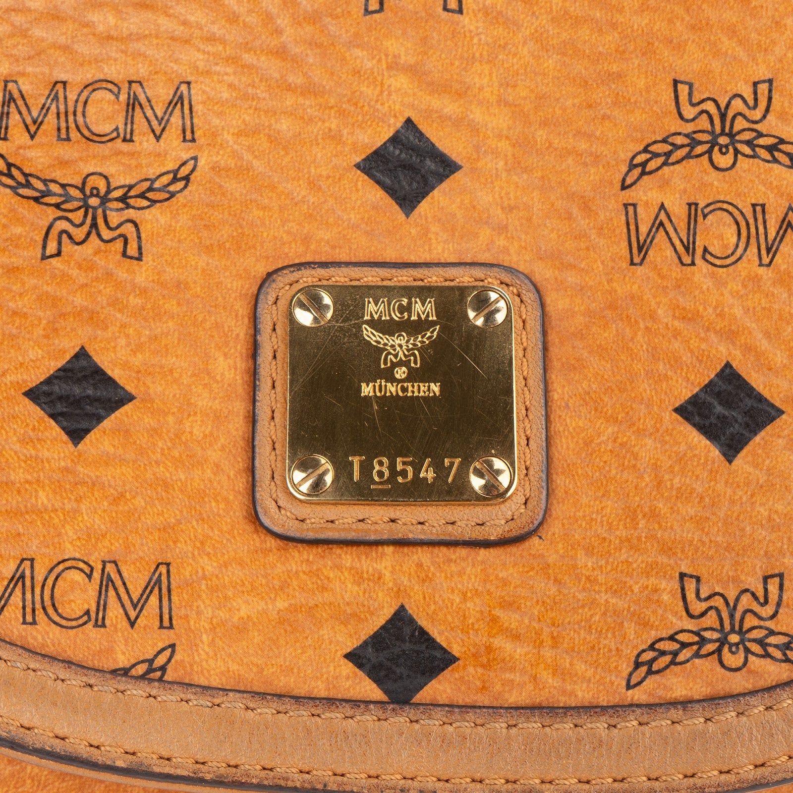 Sac à bandoulière MCM Monogram Visetos Saddle