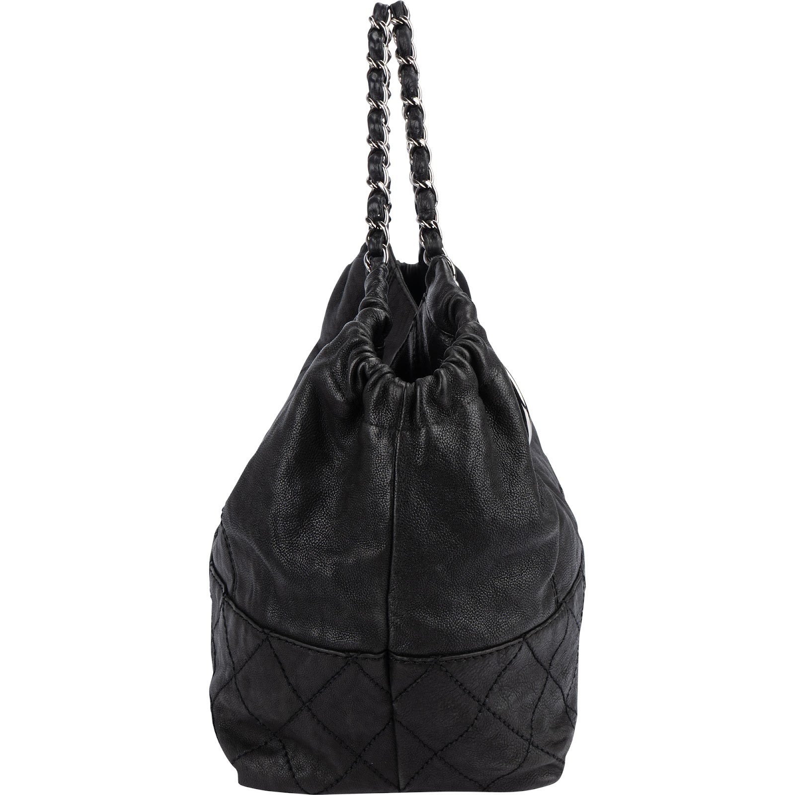 Chanel Stitchng Caviar Leather CC Handbag