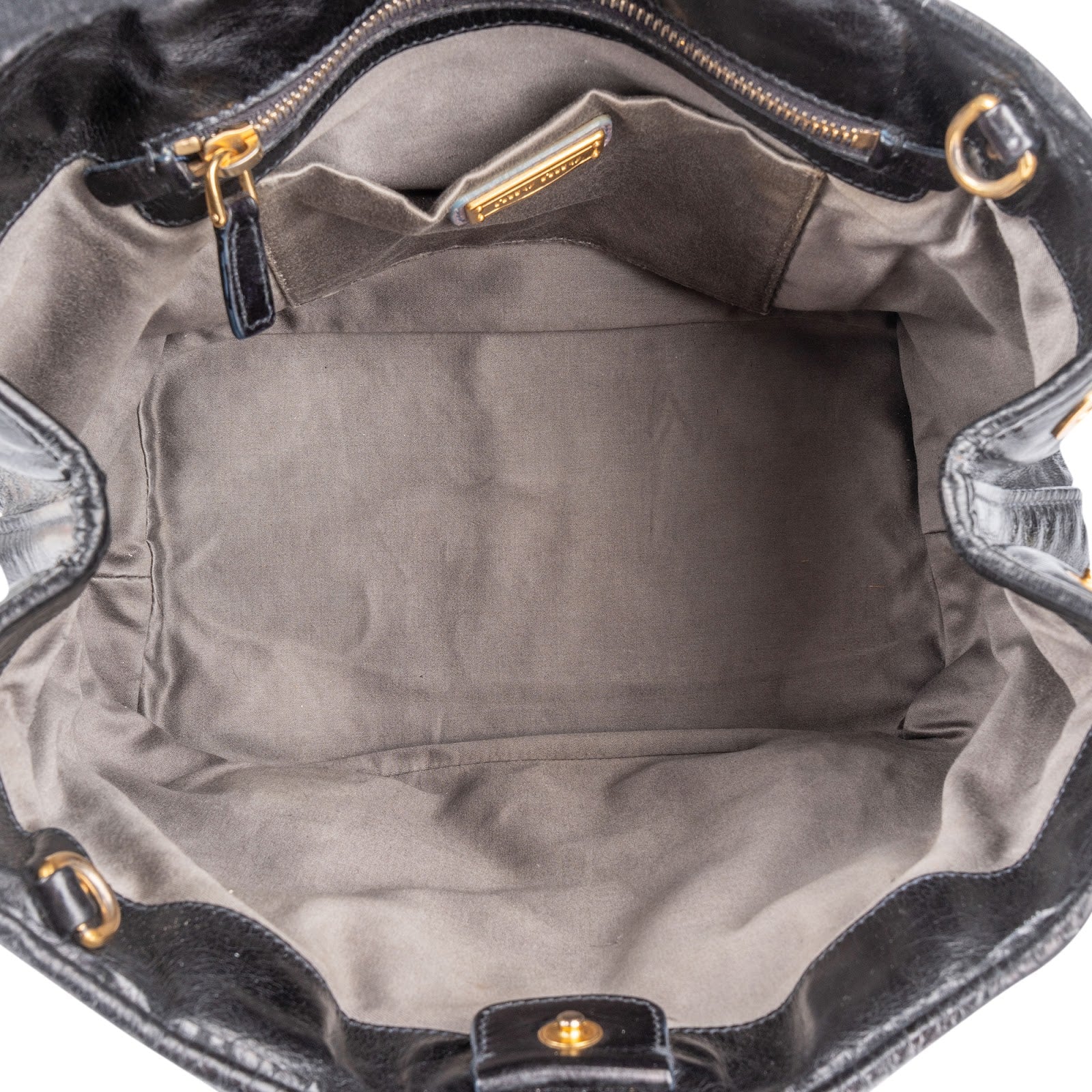 Miu Miu Vitello Lux Leather Handbag