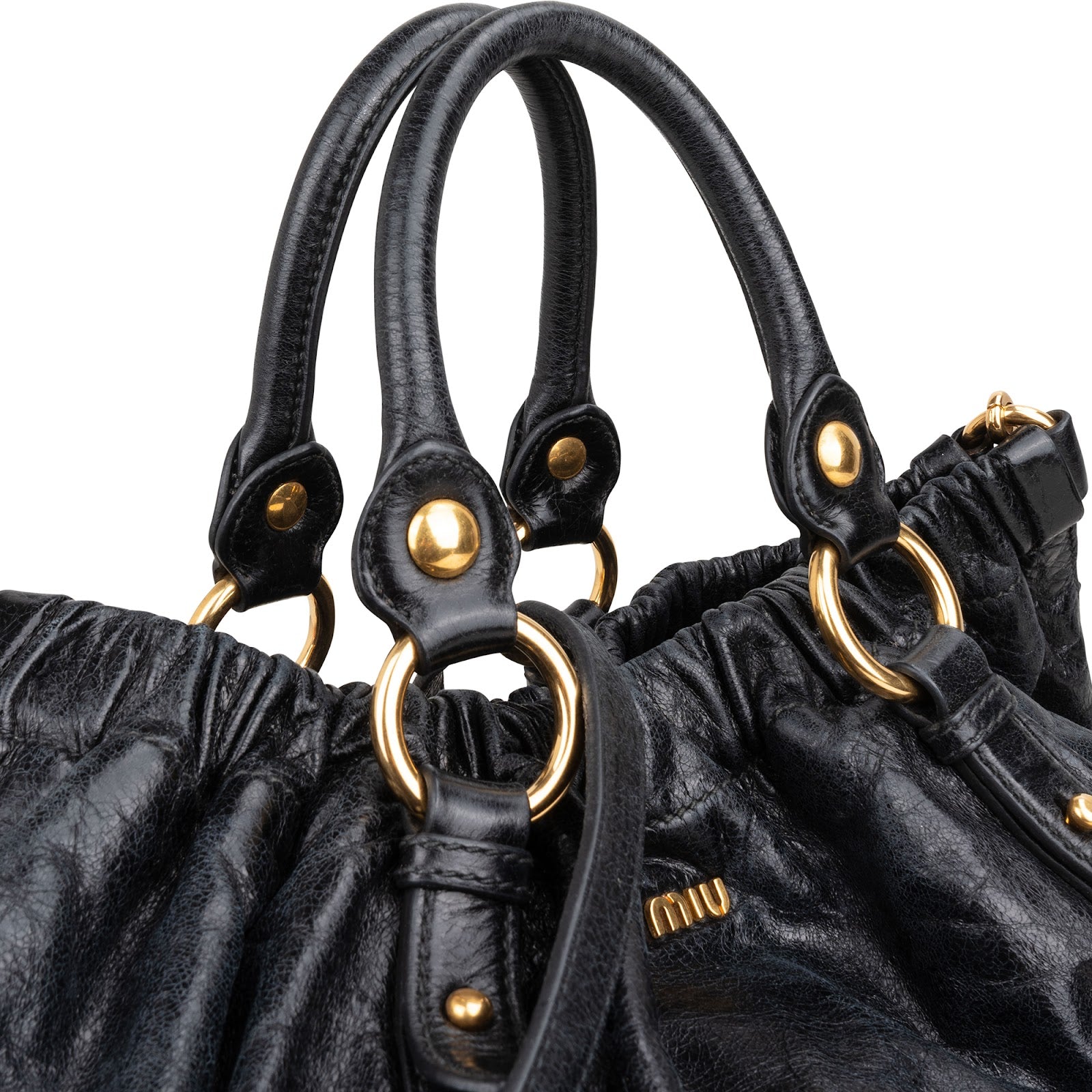 Miu Miu – Vitello Lux Satchel schoudertas