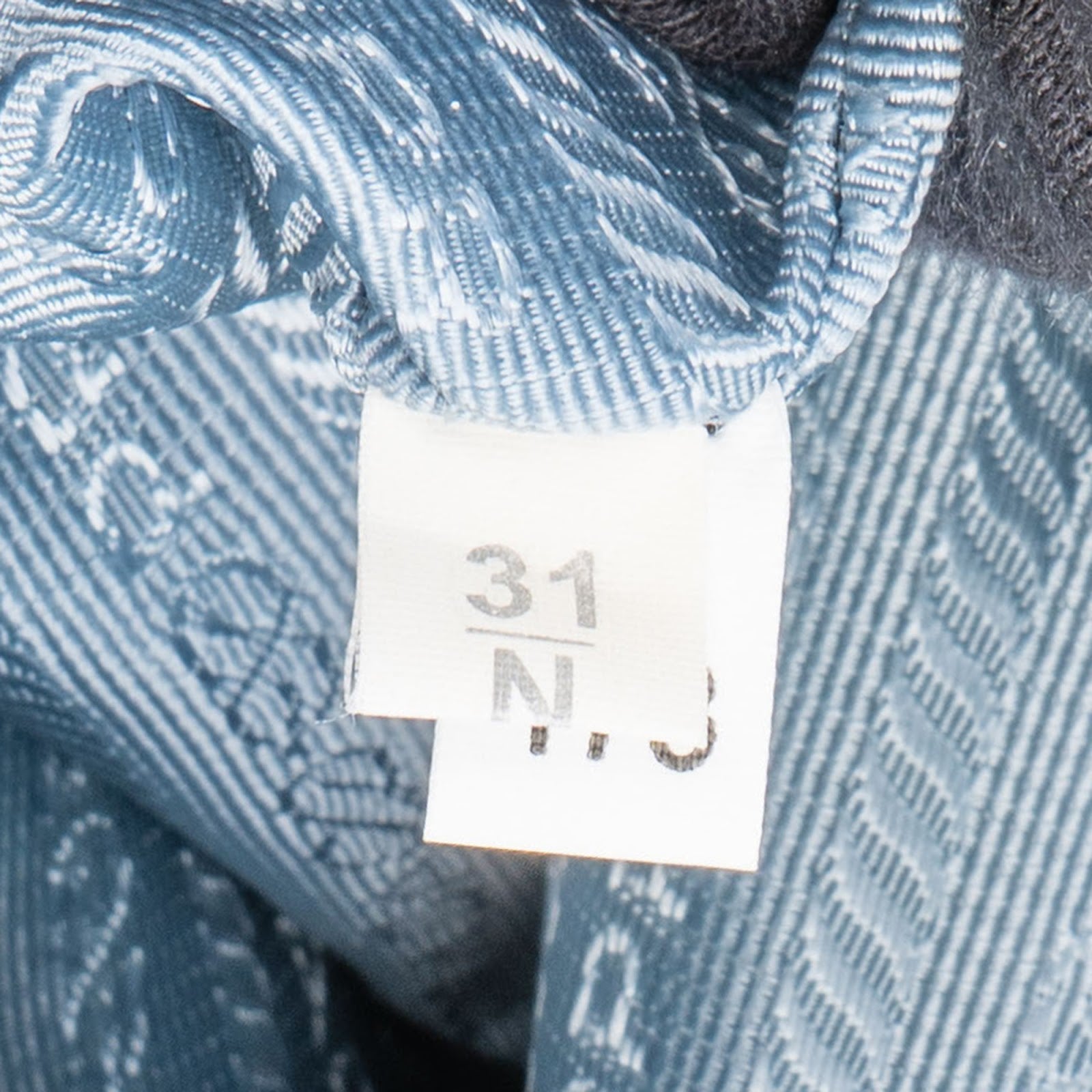 Prada Blue Vitello Daino Hobo Shoulder Bag