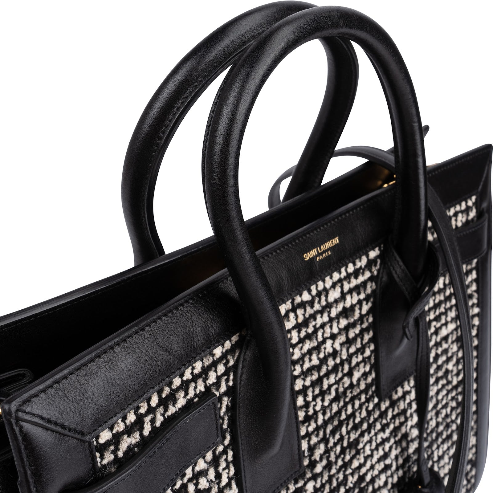 Saint Laurent - Tweed Sac de Jour Handbag