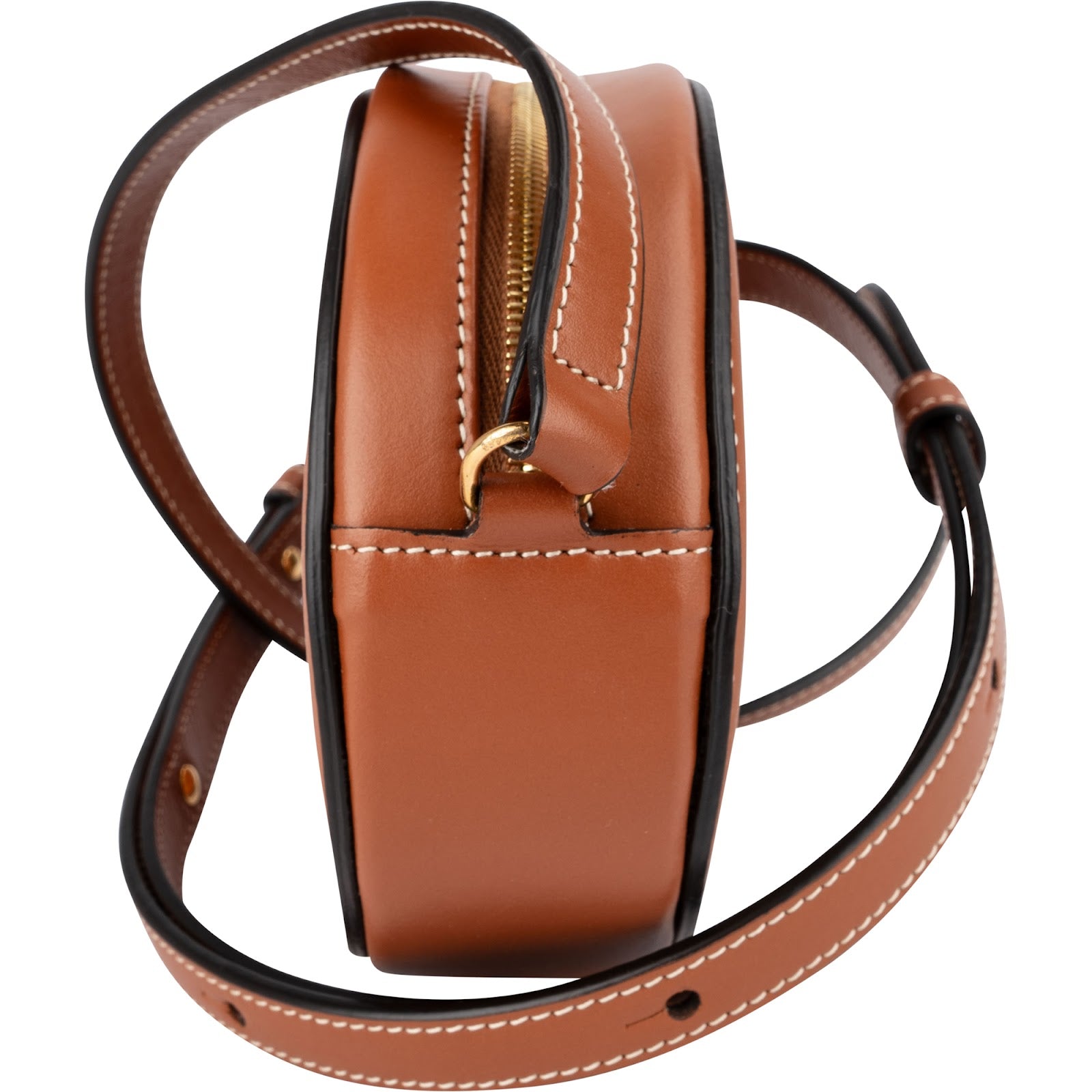 Celine - CC Oval Cuir Triomphe Mini Crossbody Bag