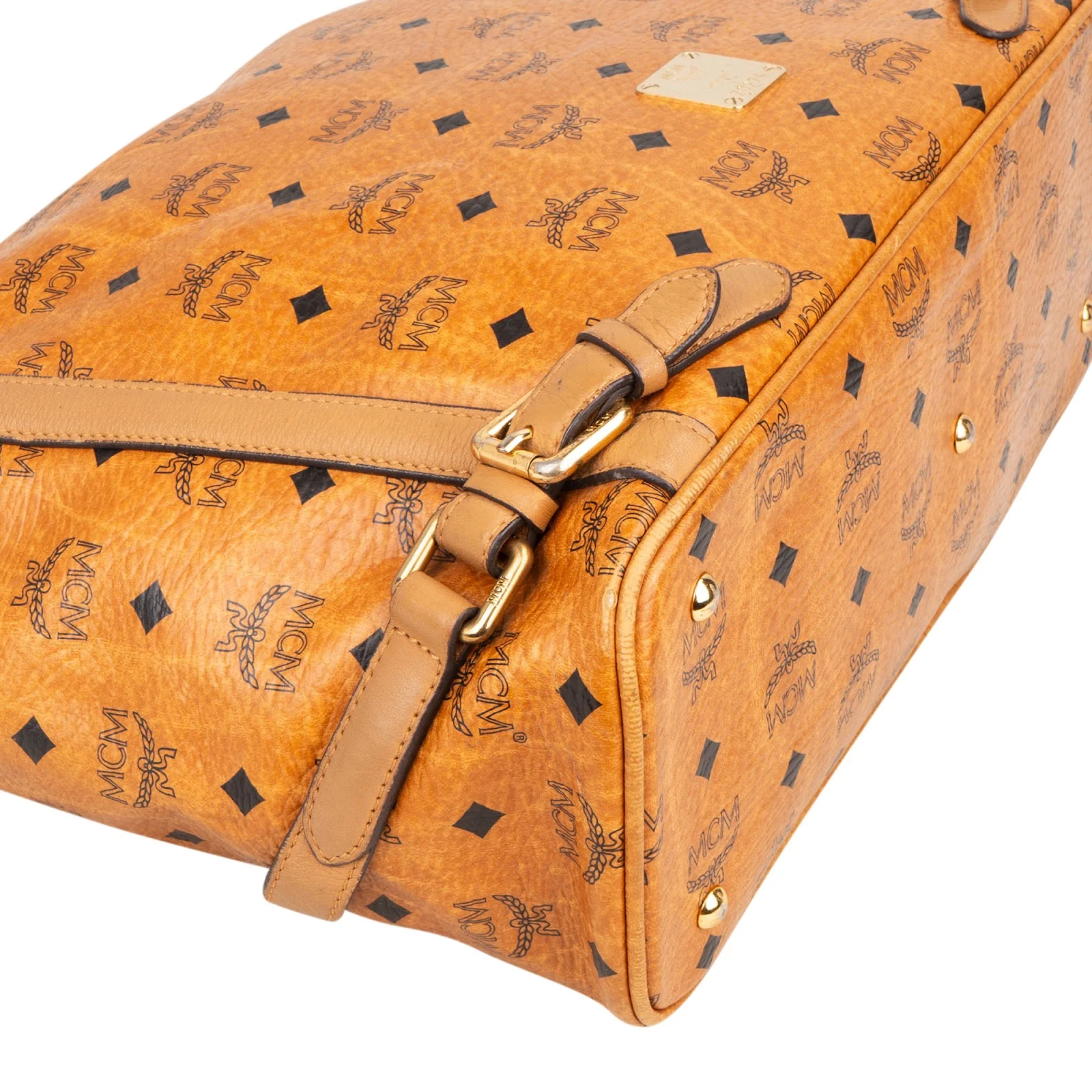 MCM Monogram Visetos Hobo Shopper Handbag