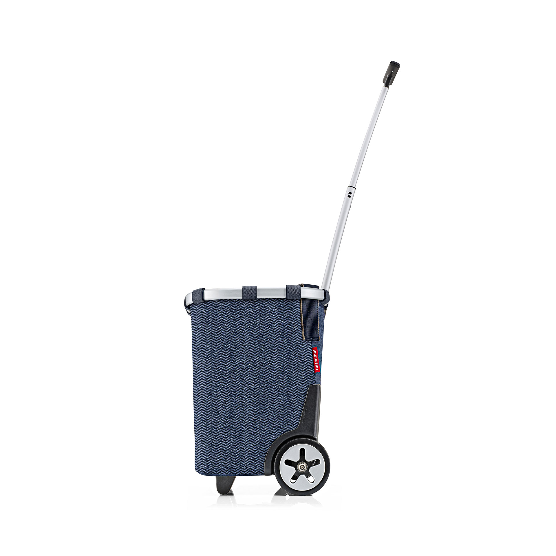 Carrycruiser with 2 wheels Shopping 40 Liter - herringbone dark blue